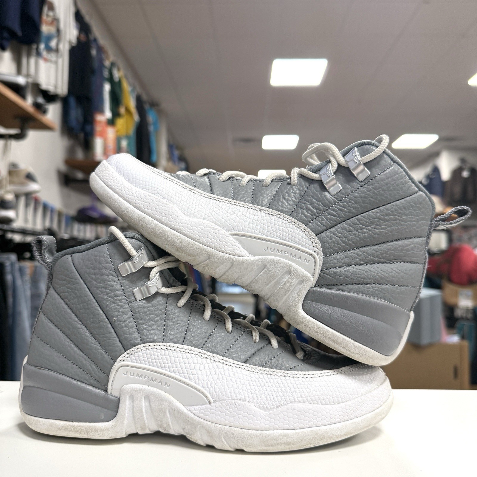 Size 4 (GS) – Jordan 12 Retro Stealth (153265-015)