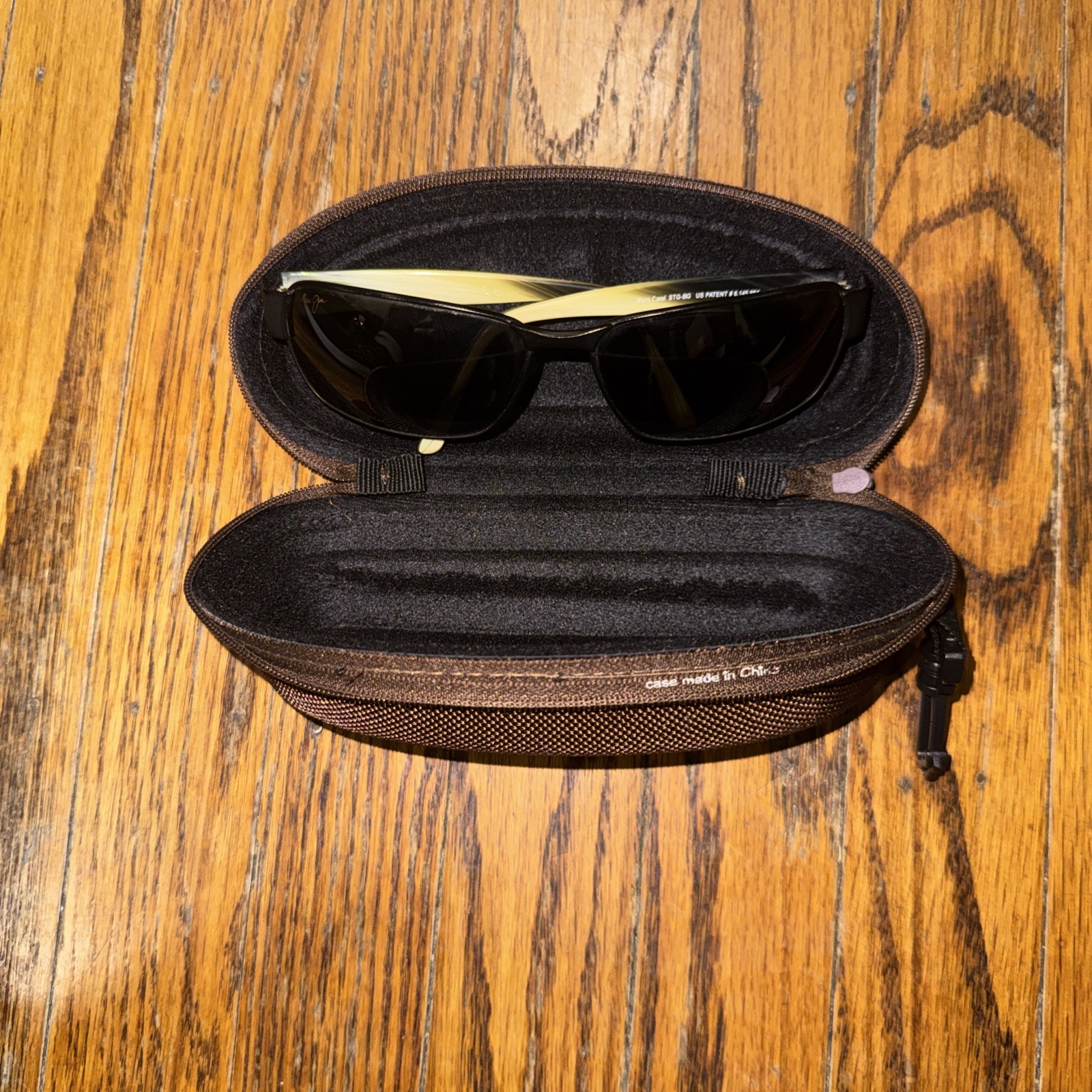 Maui Jim Sunglasses, Black Coral MJ-249-2M Black, Metal Italy W/Case 65 16 115mm