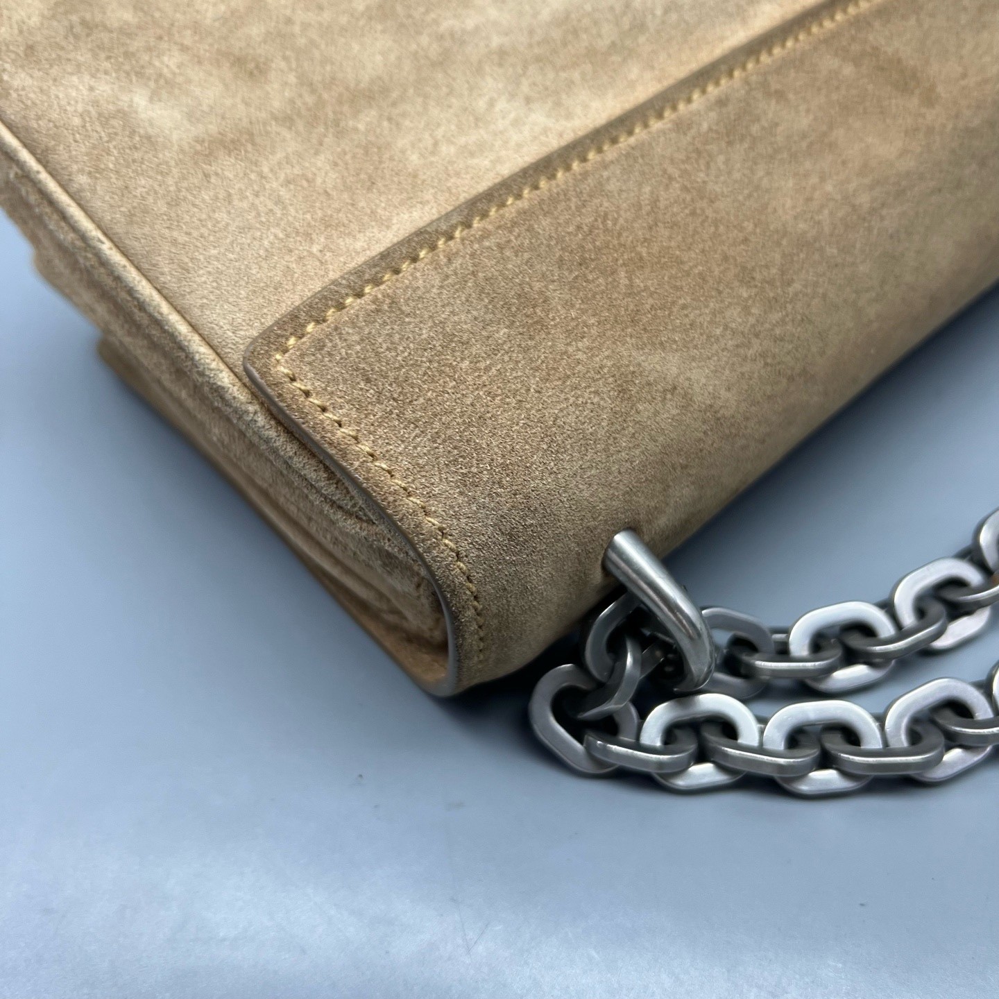 Prada Pre-Owned Authentic Chain Bag 24*15*6cm Nubuck Free Tracked Shipping