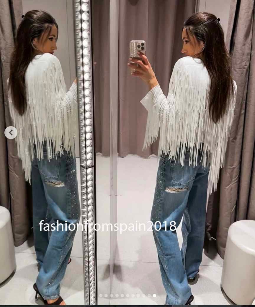 ZARA NEW WOMAN FLORAL EMBROIDERED JACKET ECRU S,M,L 4786/206/712