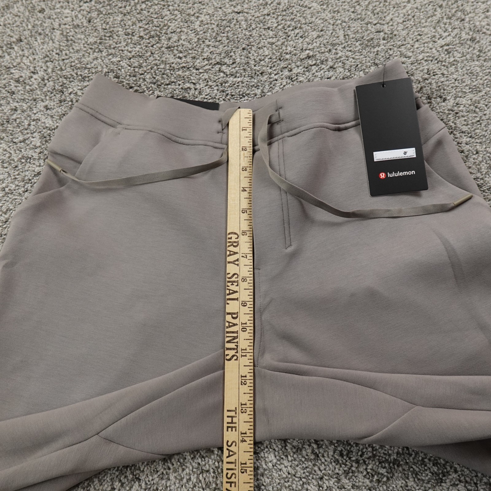 NEW Lululemon Pants Mens L Gray Smooth Spacer Jogger Drawstring Sweatpants Gym