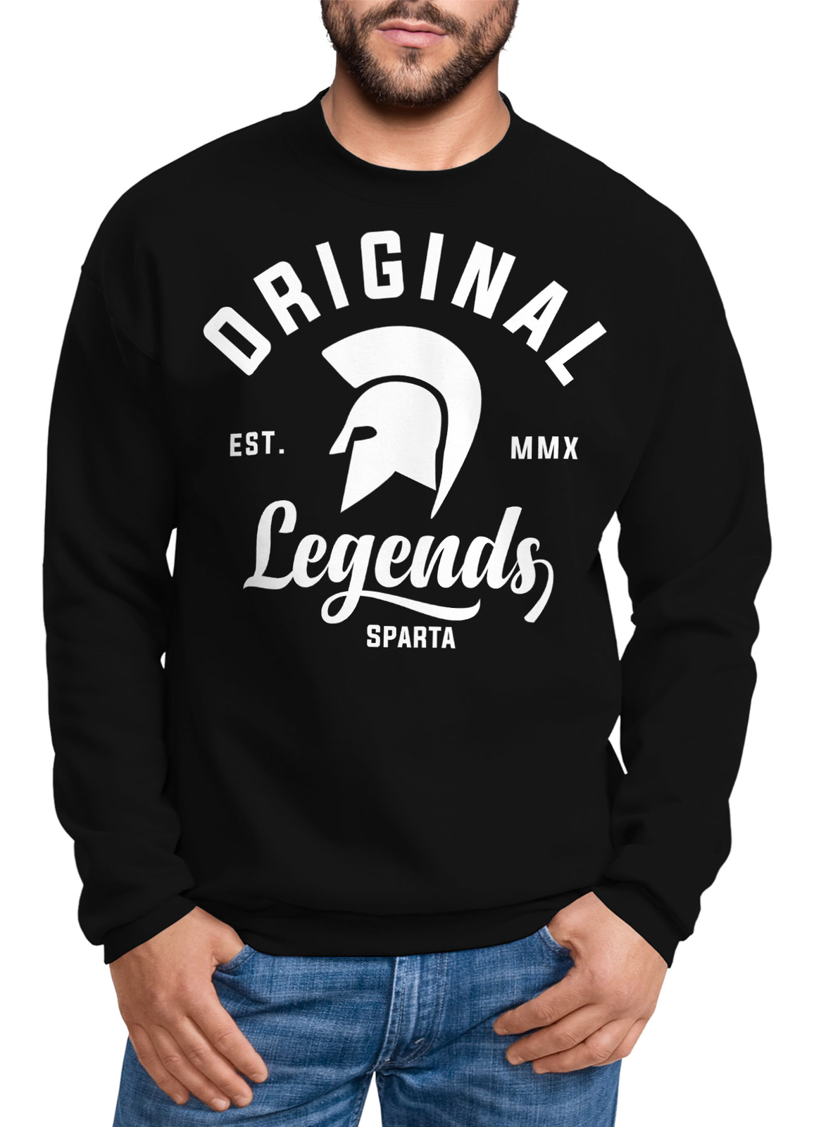 Mens Original Legends Gladiator Sparta Crewneck Sweatshirt Jumper Neverless®