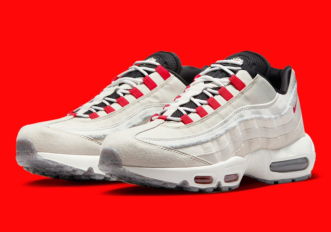 Nike Air Max 95 SE Light Bone Habanero Red Black DQ0268-002 Men’s