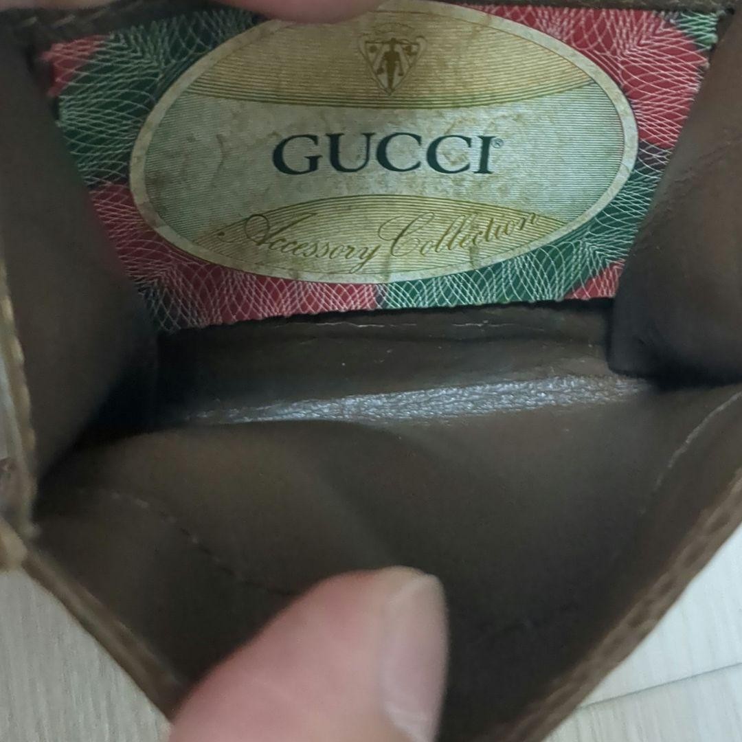 Excellent Condition Rare Old Gucci Coin Case GG Pattern Small Change Purse Walle