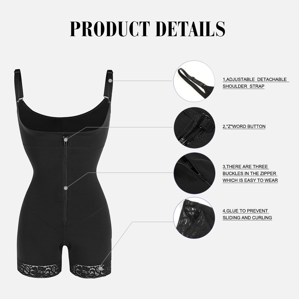 Fajas Colombianas Body Shaper Reductoras Levanta Cola Post Surgery Body Shaper