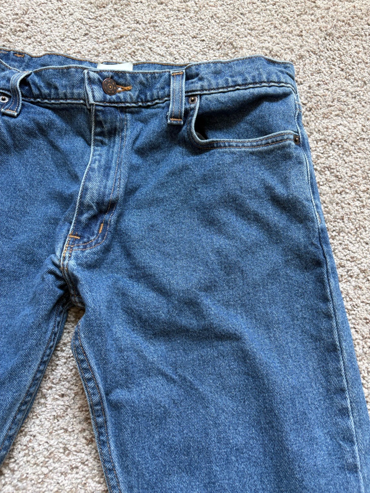 All American Clothing Co Jeans Mens 35×34 Slim Fit Medium Wash USA Made Mid Rise
