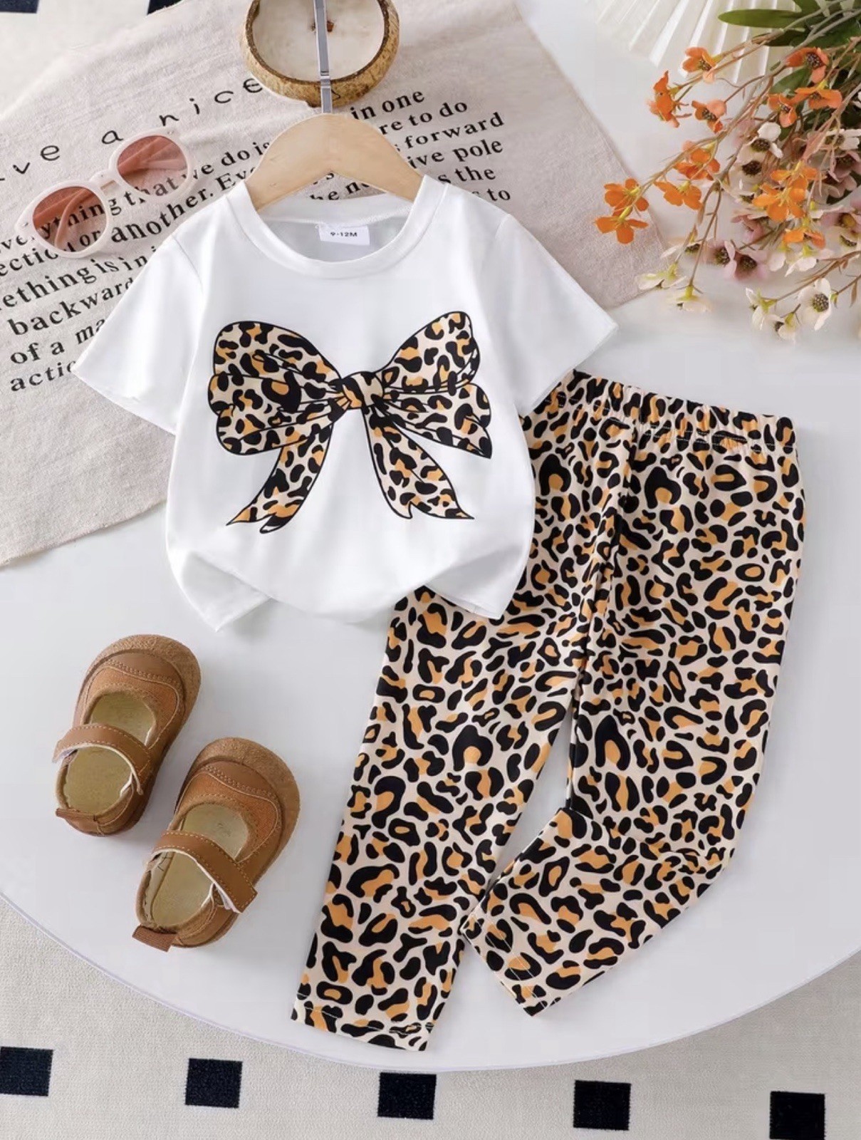 2 piece Girls’ Casual Fashion Leopard 6-9M