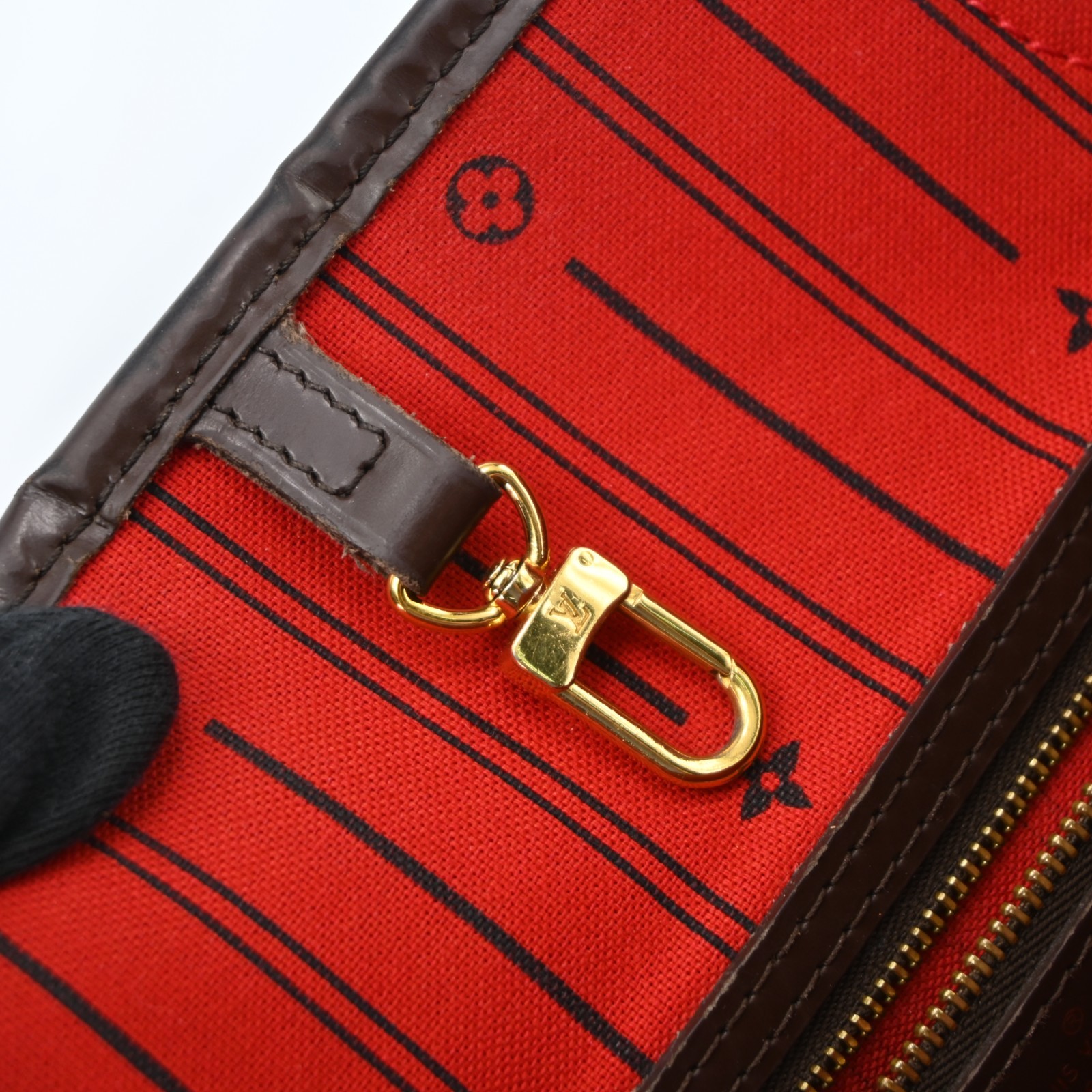 LOUIS VUITTON Damier Ebene Neverfull GM Tote Bag N51106 LV C1965YR806