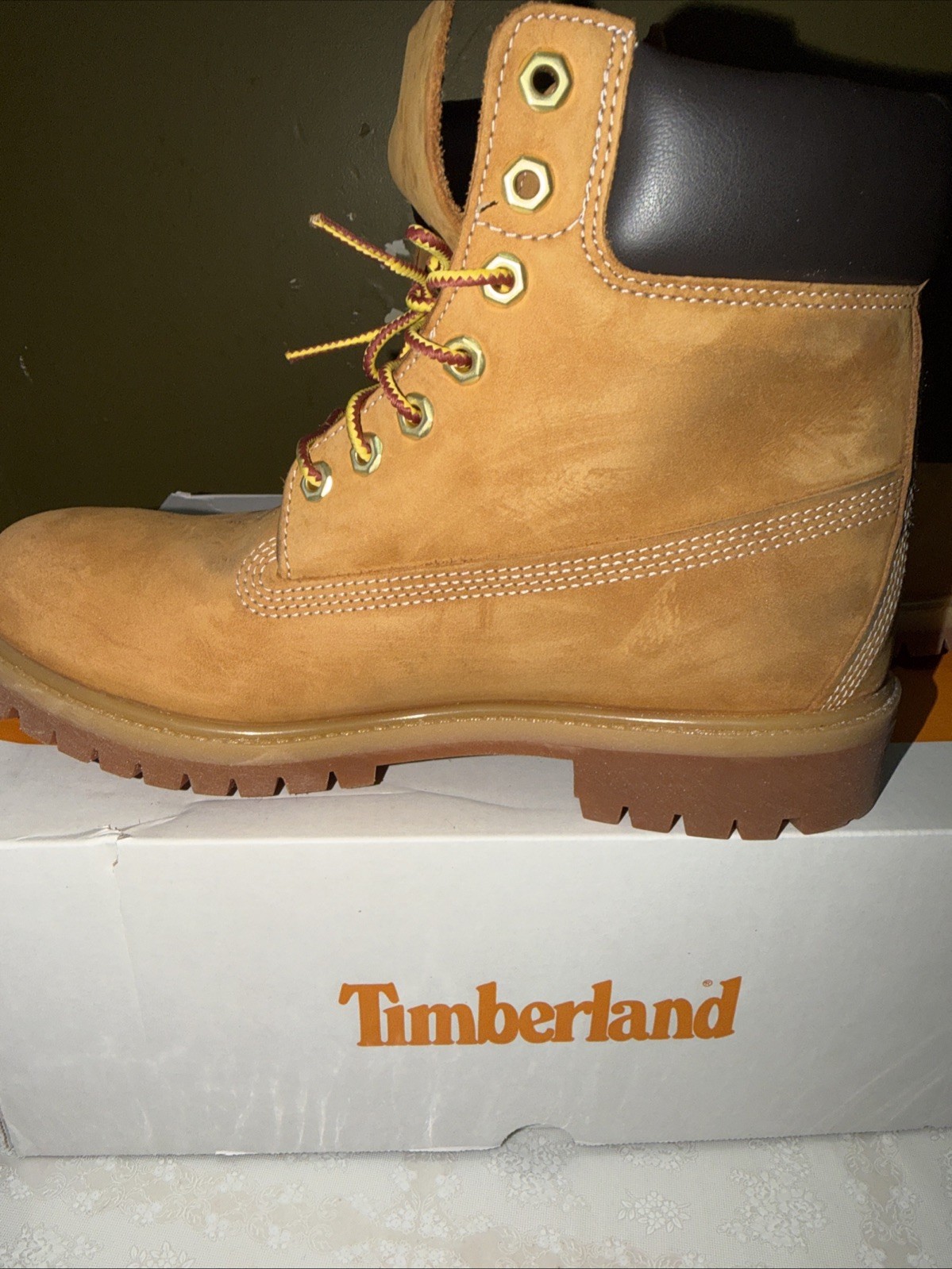 Timberland Men’s 6-inch Premium Waterproof Boot, Wheat Size 8.5M