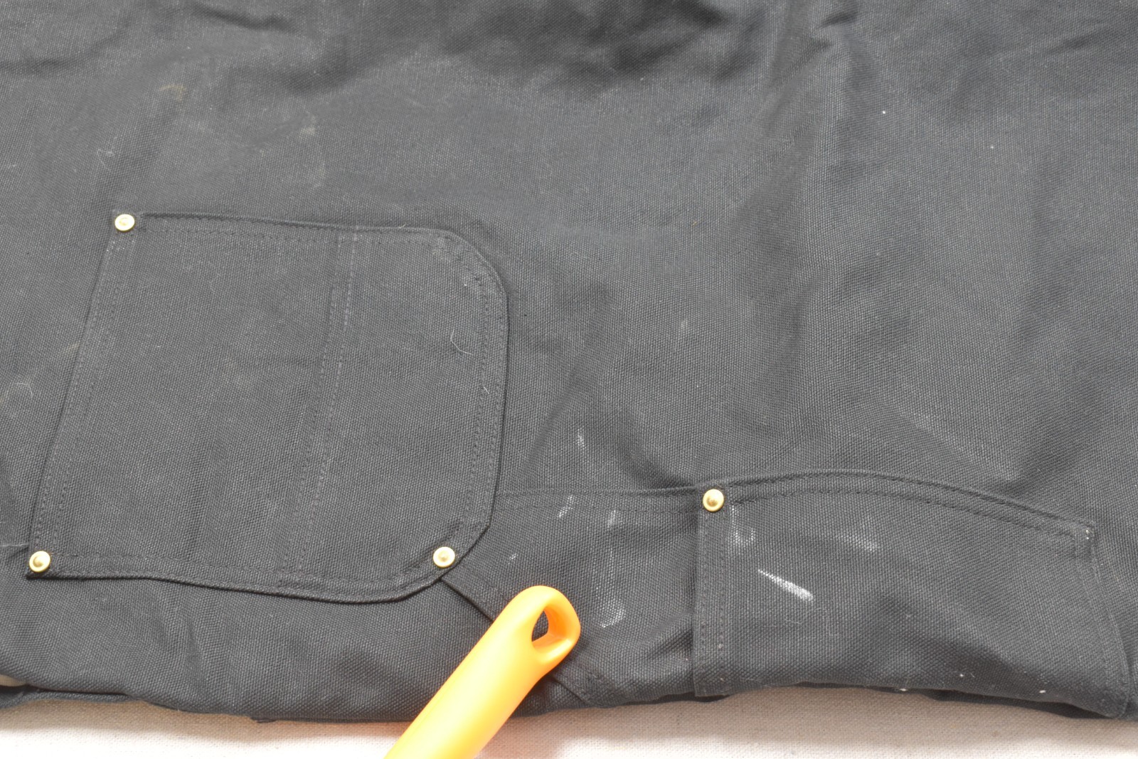 Carhartt 104393 Quilt Lined Loose Fit Duck Bib Overalls Black Size 2XL Regular