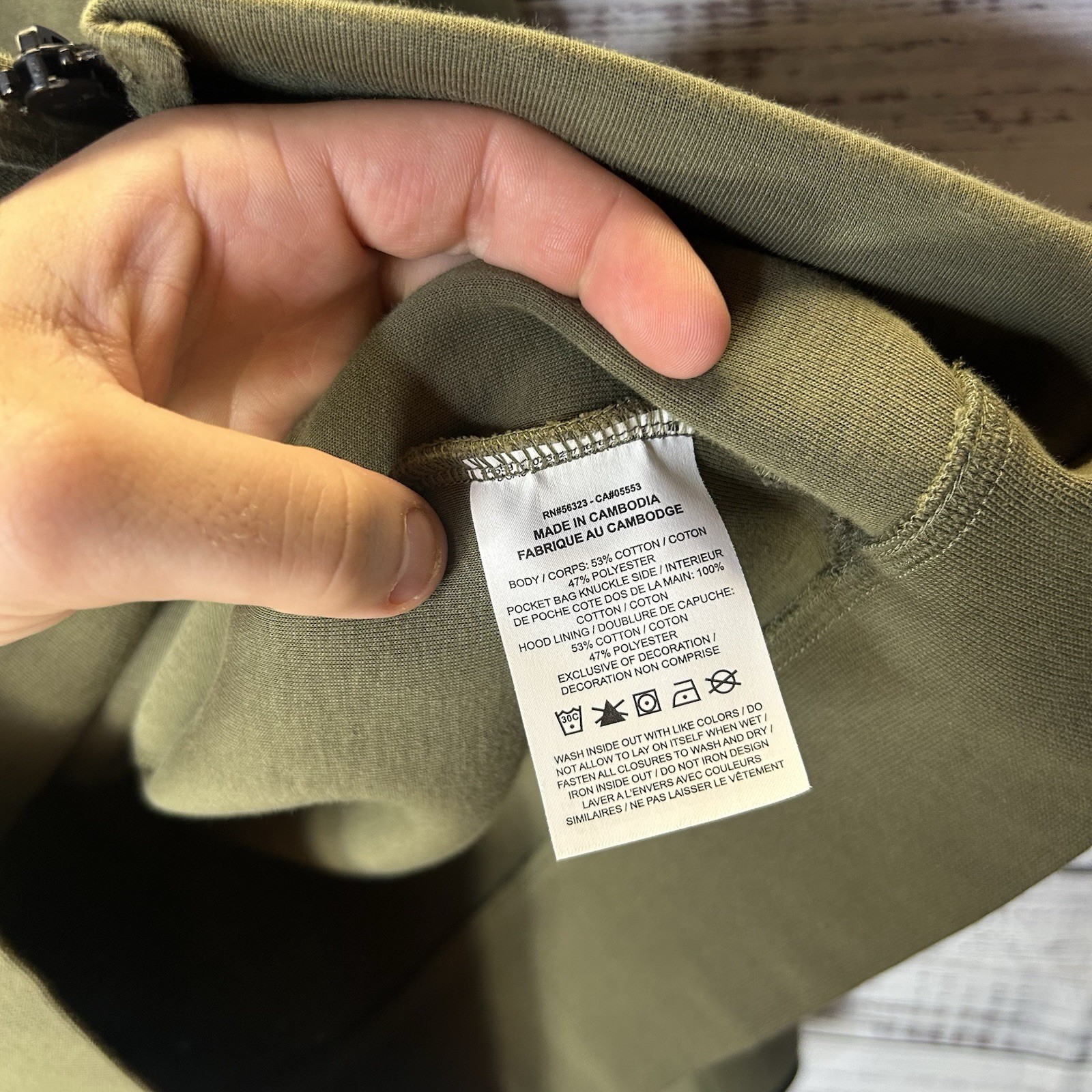 Nike NSW Tech Fleece Full-Zip Hoodie Olive Green FB7921-222 Slim Fit Men’s Large