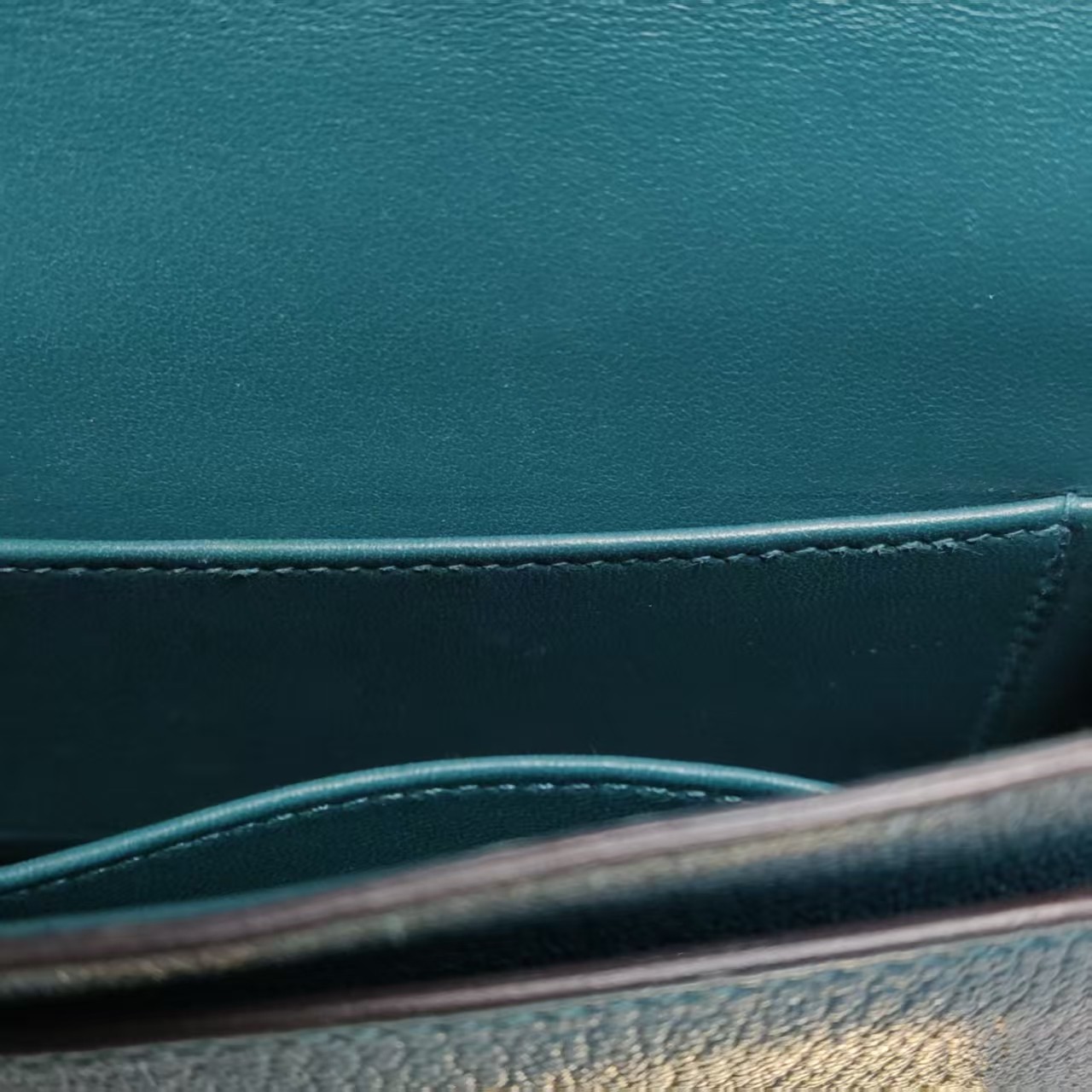 Hermes Verrou Mini 17 Chevre Mysore Vert Bosphore W0 Green GoldHardware GHW Auth