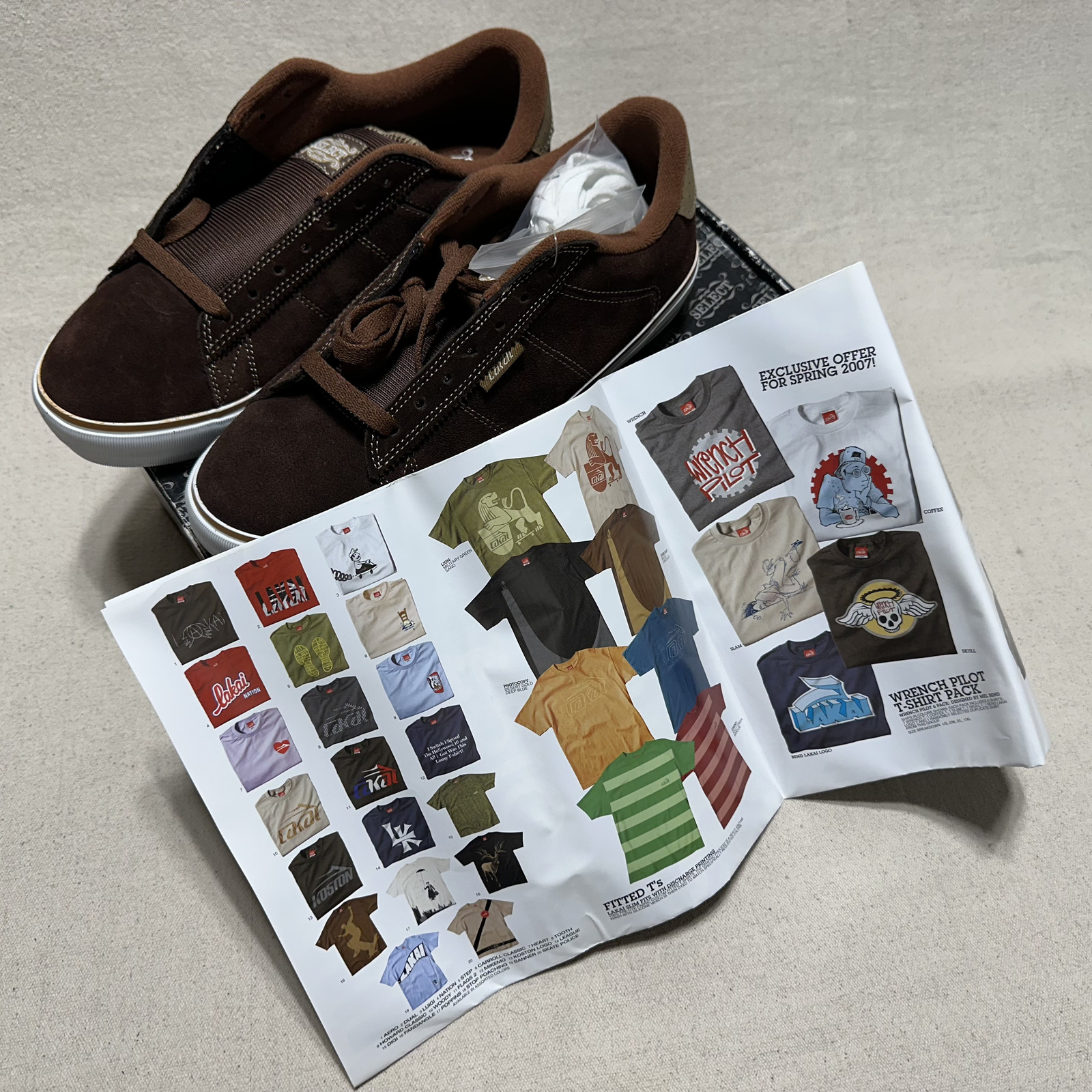 Vintage 2006 Lakai Howard Select – Brown Suede – Size 9 – (New in Box)