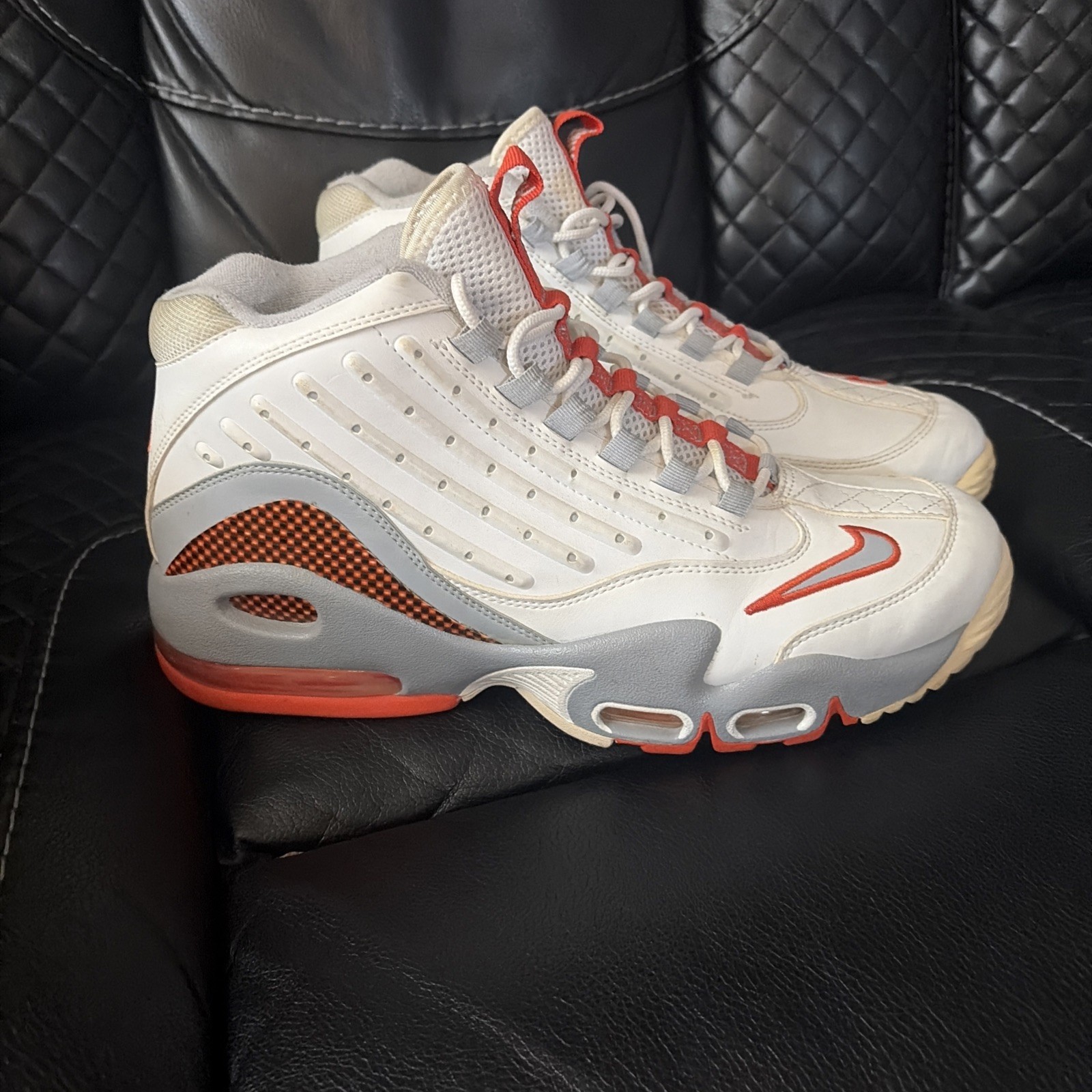 Nike Men’s Air Griffey Max 11 White/Grey/Orange Size 10