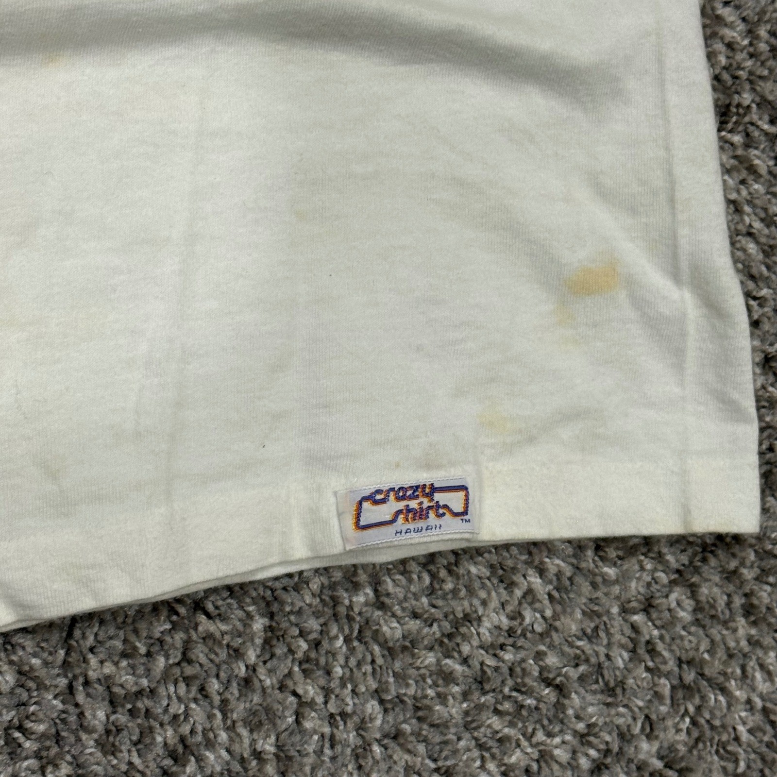 VTG 90s Crazy Shirts Laguna Beach Sailboat Graphic TShirt Mens M White Single
