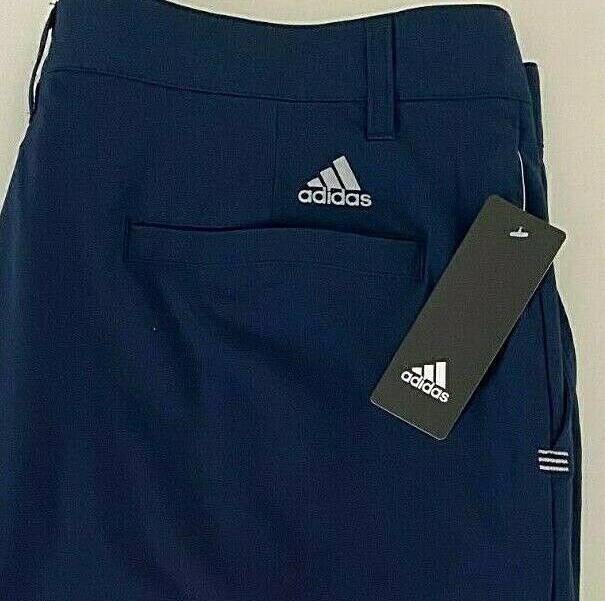 NWT Adidas Ultimate 365 Stretch Golf Shorts 34 36 38 40 Solid Navy Blue Logo T3