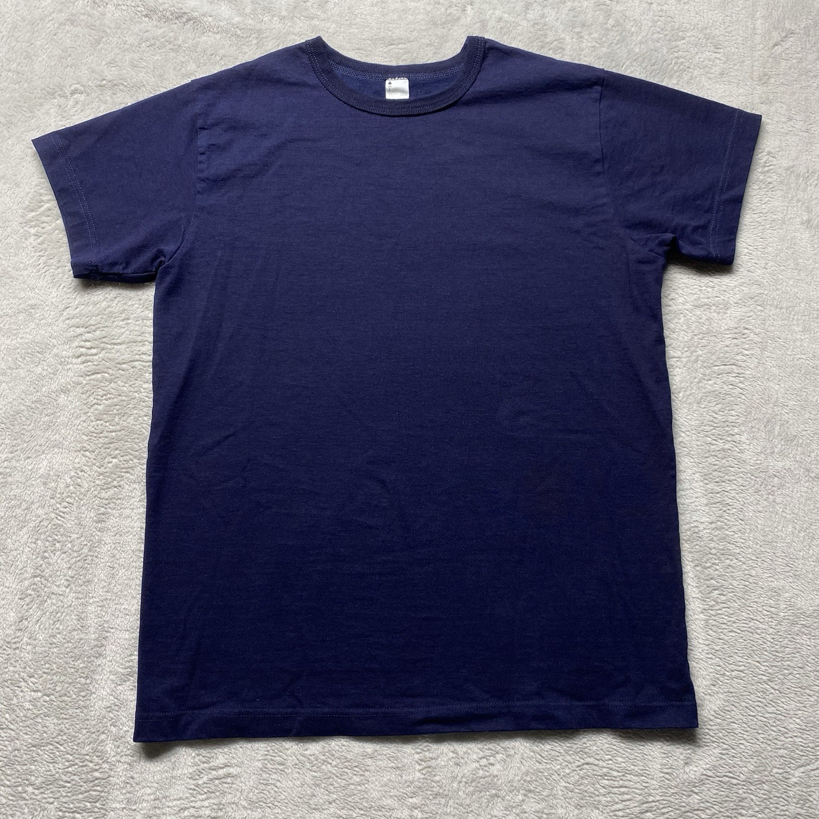 3sixteen Shirt Mens Large Blue Indigo Navy Heavyweight Tee Crew Neck Made In USA