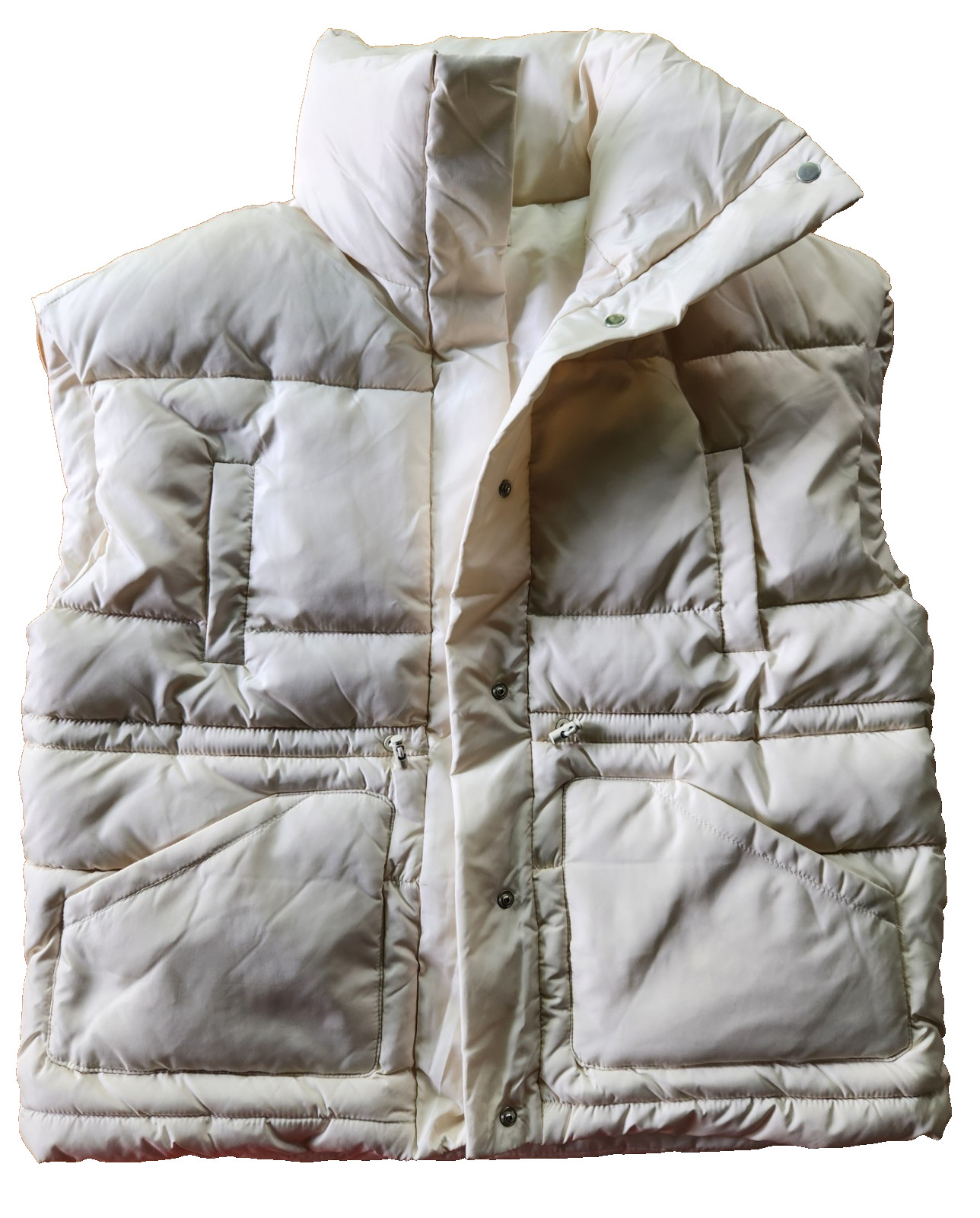 Puffer Vest Beige Look By M Designer Brand New With Tags
