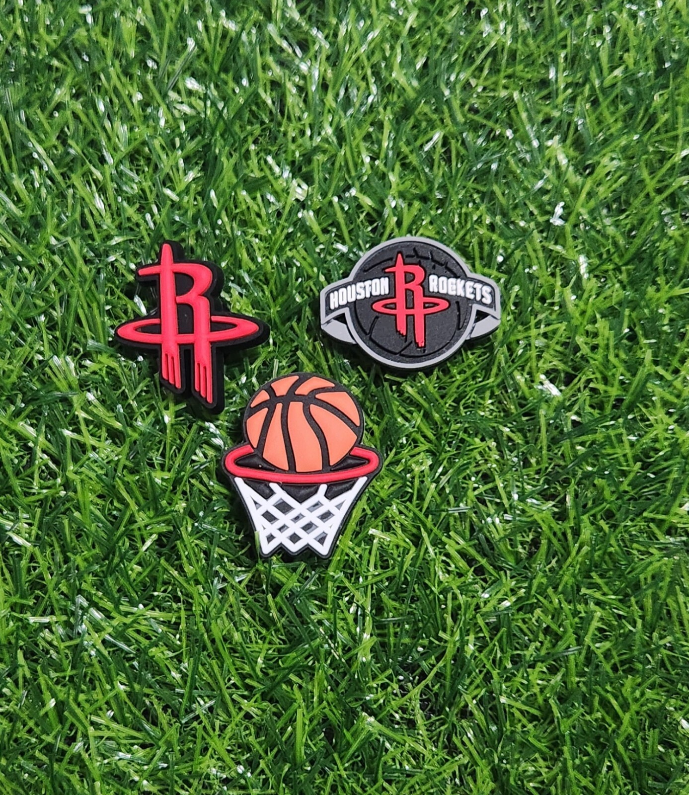 New Bundle Houston Rockets 3pcs for Crocs shoe Decorations, FREE SHIPPING!!