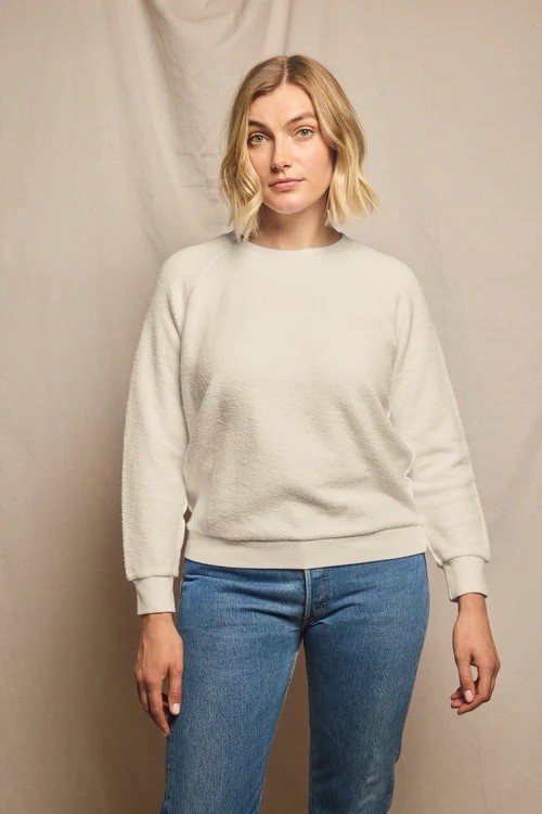 Perfect White Tee Ziggy Fleece Sweatshirt Women’s Size Medium Sugar *Brand New*