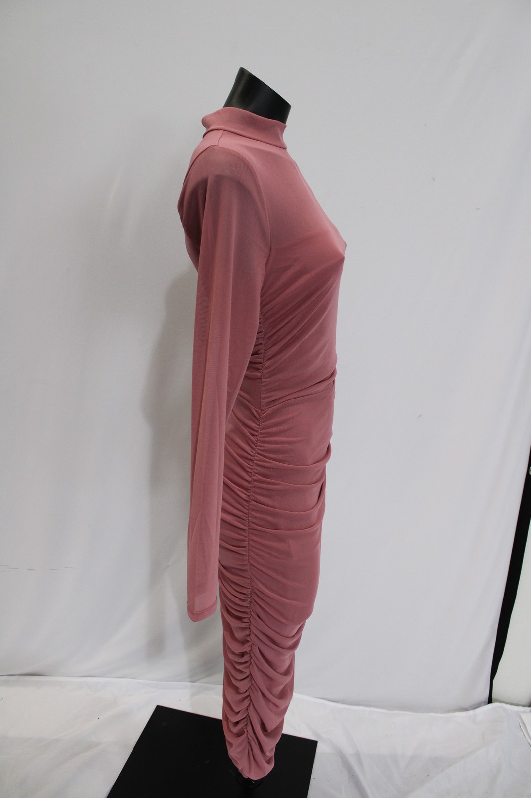 Stevie By Steve Madden Women’s Mock Neck Midi Dress EH6 Heather Rose Medium NWT