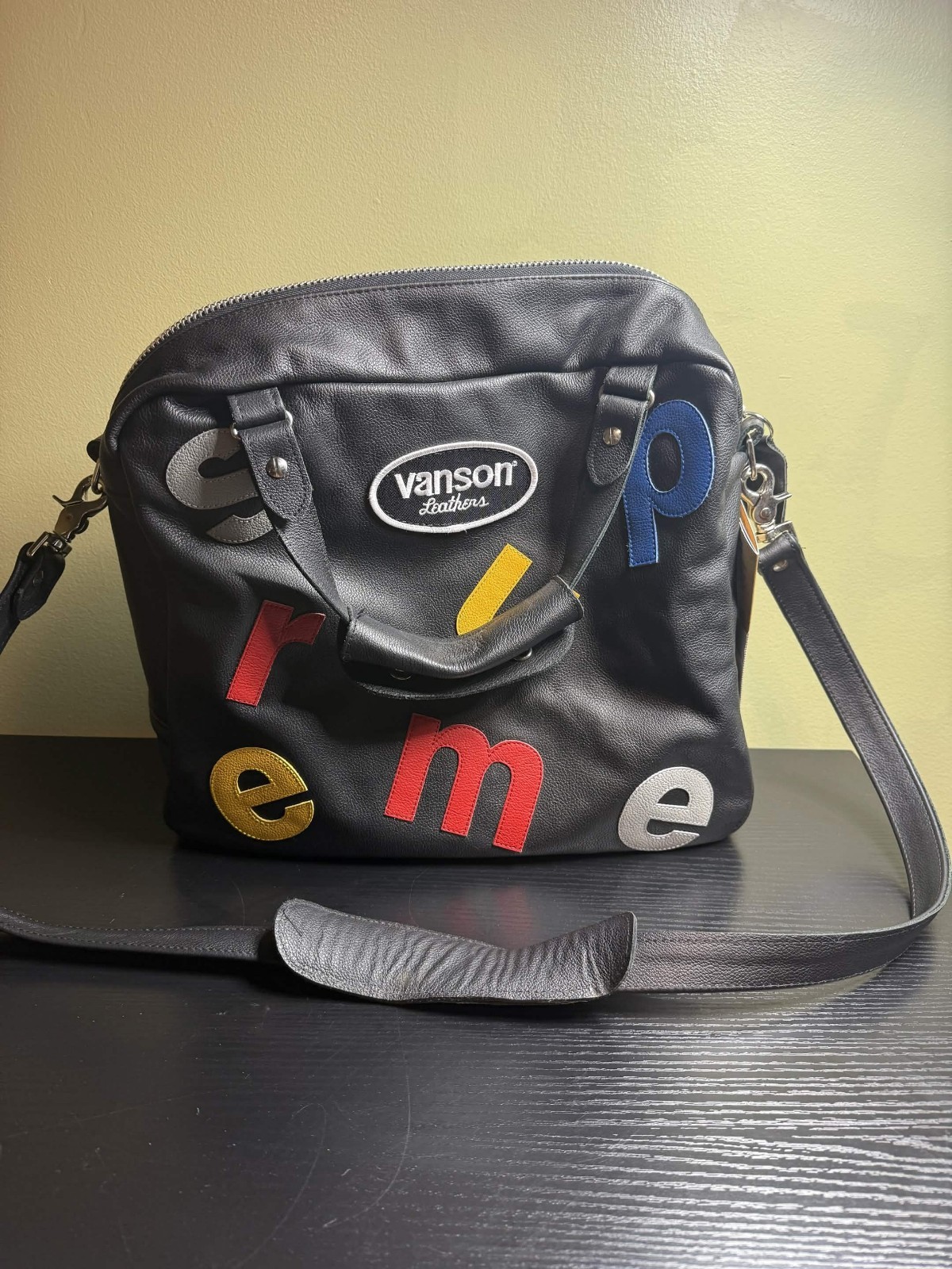 Supreme x Vanson Leather Letters Bag RARE SS20 New