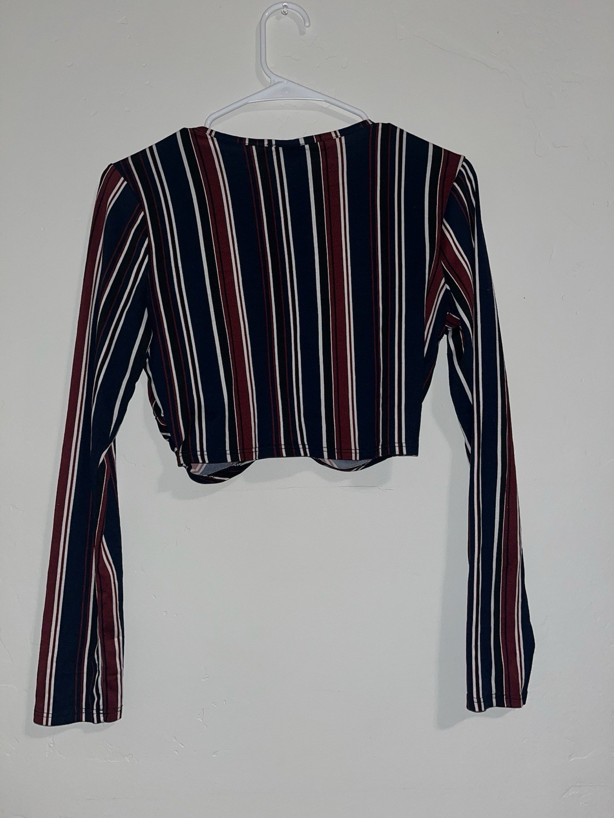 Burgandy Knot Crop Top