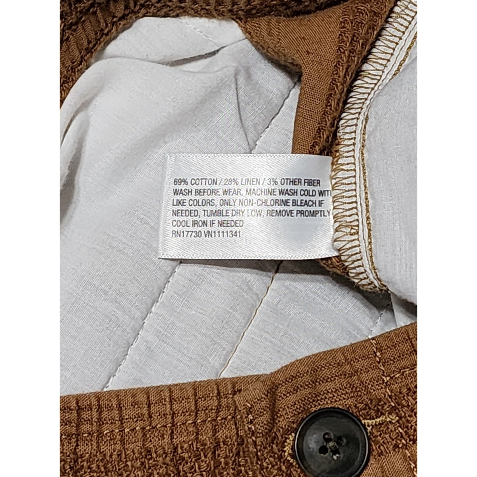 Goodfellow & Co Pull-On Shorts Textured Stripe XL Brown