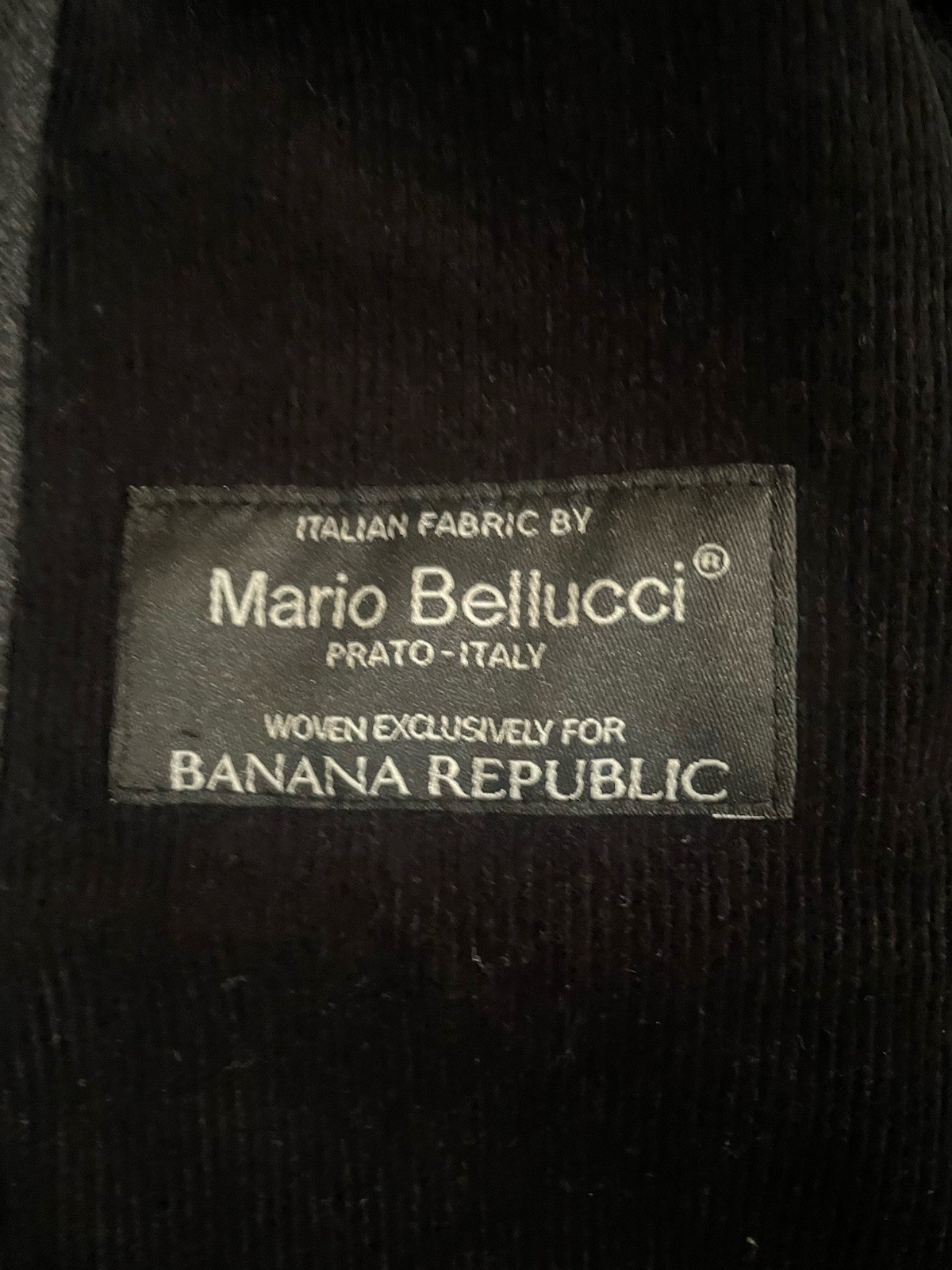 Banana Republic Peacoat Men’s Mario Bellucci Italian Wool Large Gray