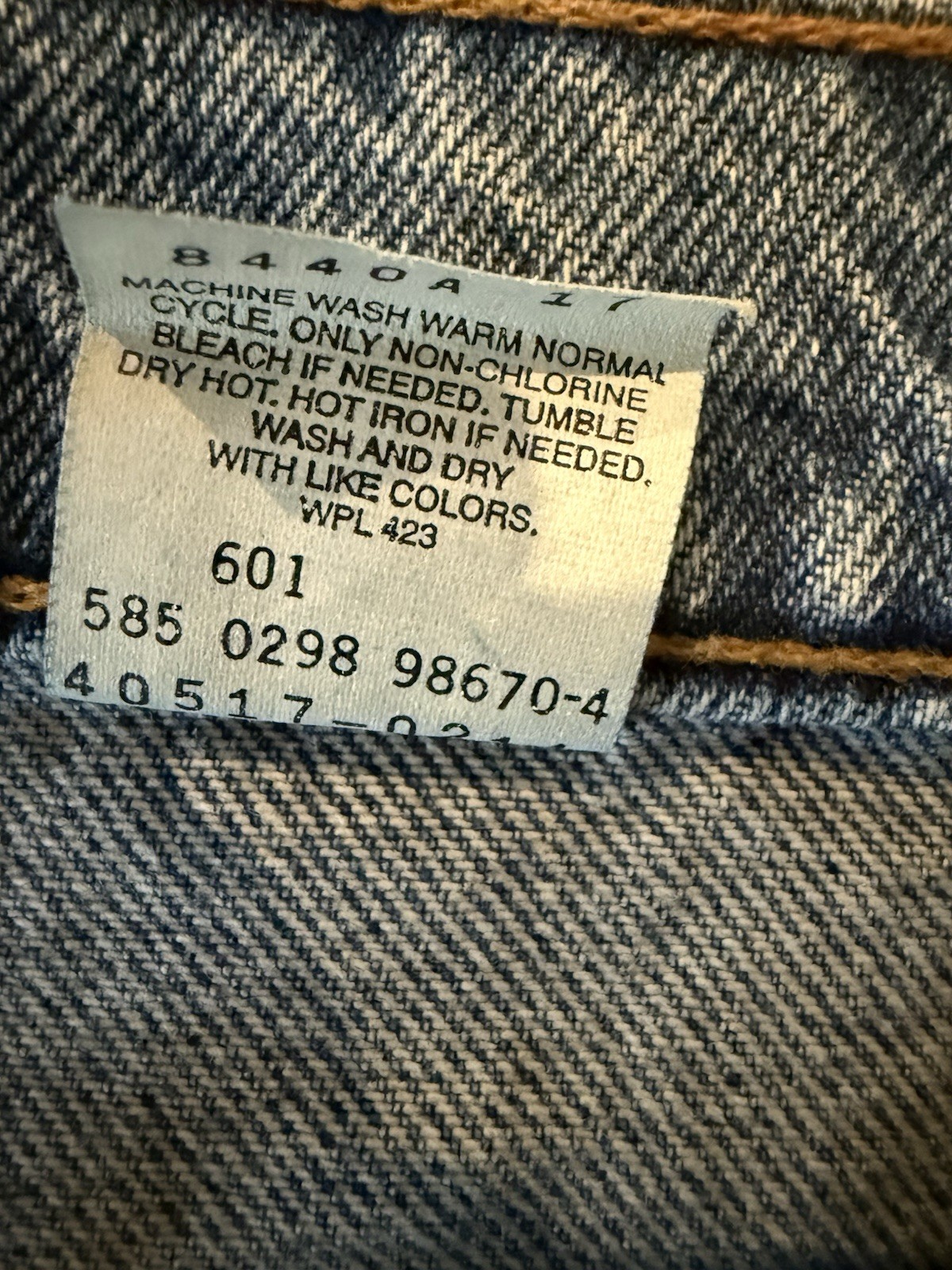 VTG Orange Tag Levi Strauss 517 Men Blue Denim Straight Leg 30W X 30L