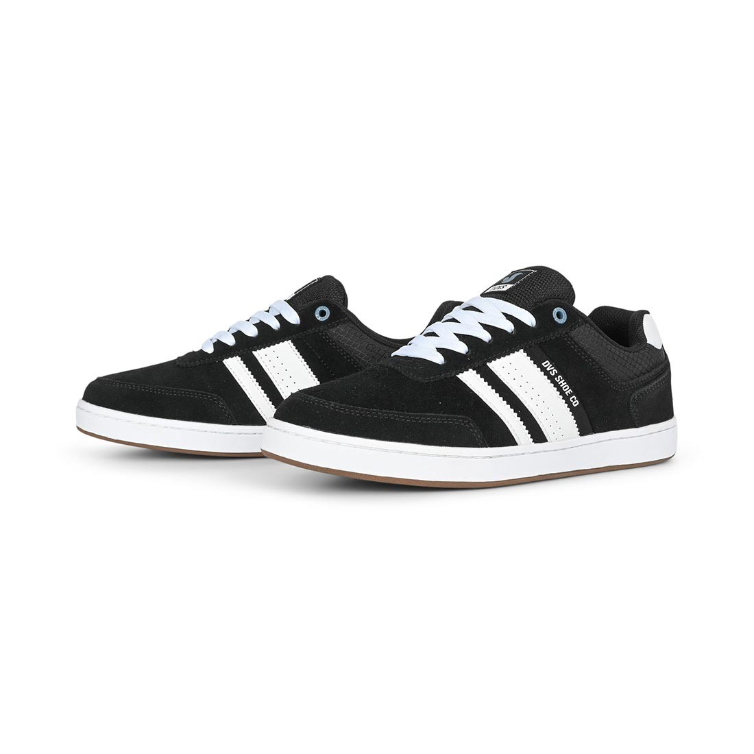 DVS Milan ST Skate Shoes – Black/Black/White