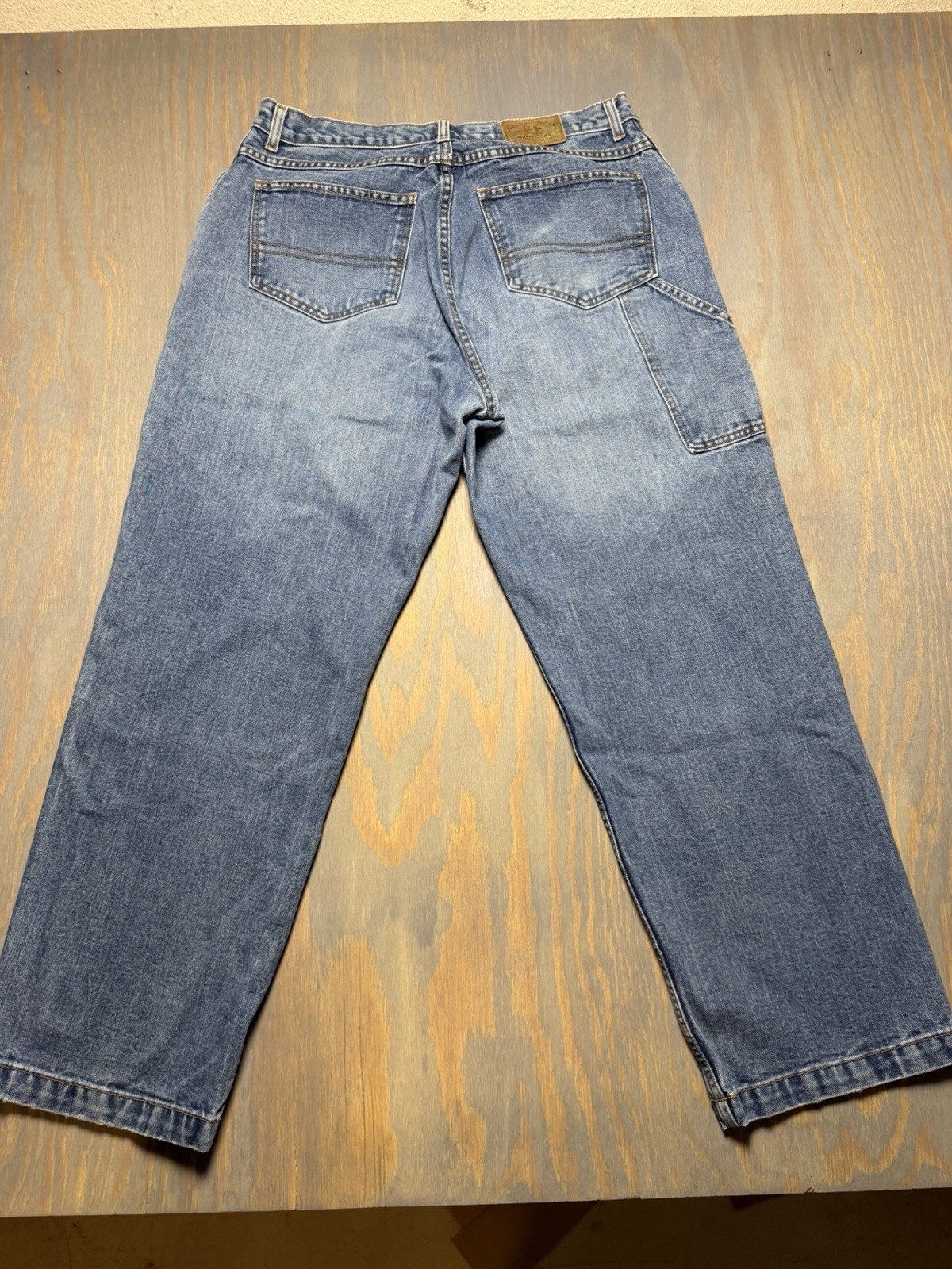 Authentic Mountain Blue Denim Vintage Carpenter Jeans American Eagle 34/30