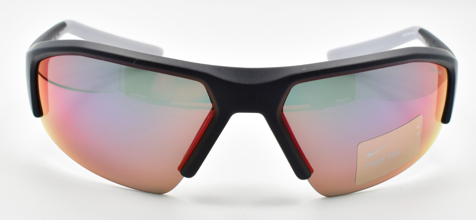 Nike Skylon Ace 22 DV2150 010 Sunglasses Half-Rim Wrap Black / Field Tint Mirror