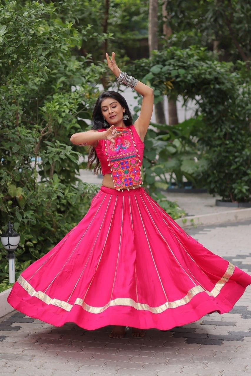 Navratri Special Buttrefly Embroidered Lehenga Choli For Women & Girls Trending