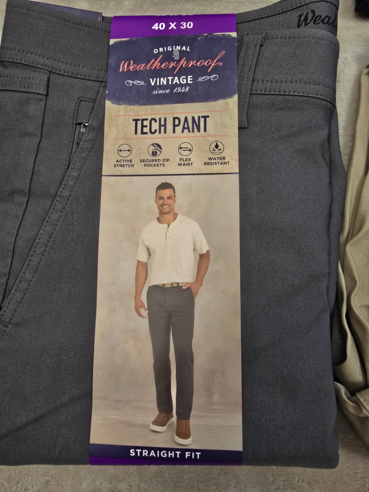 Weatherproof Vintage Tech Pants Mens Straight Fit Stretch Flex Pick Size Color