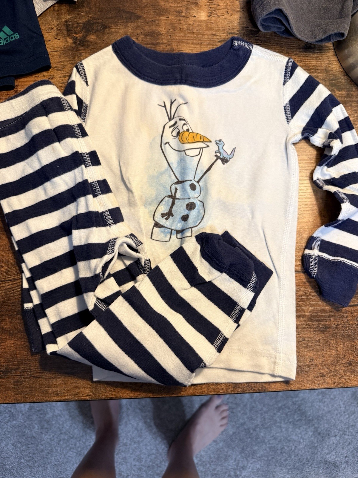 Hanna Andersson Disney Frozen II Olaf 3T 2-Piece Organic Cotton Snug Pajamas