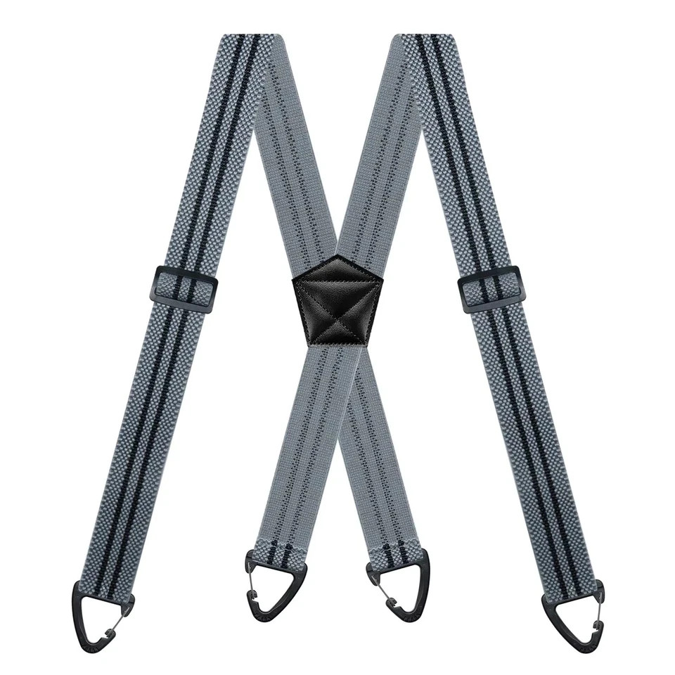 Suspenders for Men Heavy Duty, X Shape Back Hidden Suspender 1.5″ Under Clothing