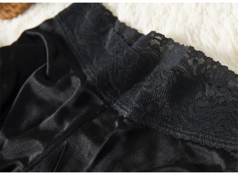 Womens Silk Safety Pants Boyshorts Mulberry Casual Daily Home Shorts Knickers