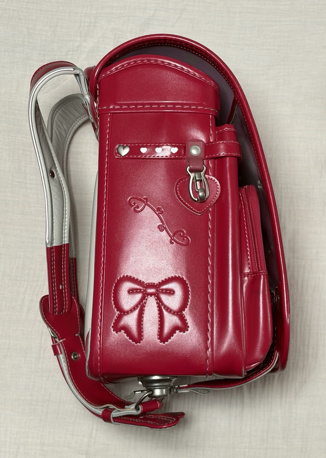 Randoseru Japan Fit-chan Red Synthetic Leather: School Bag Adult or Kids