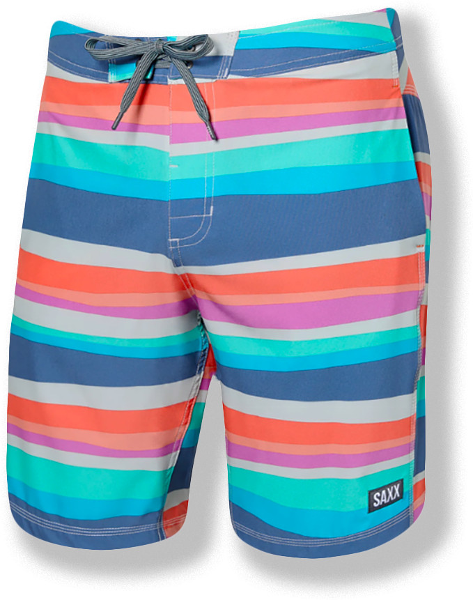 SAXX Betawave 2N1 Board Shorts – NWT Mens 36 Multi Stripe – #46596-B10
