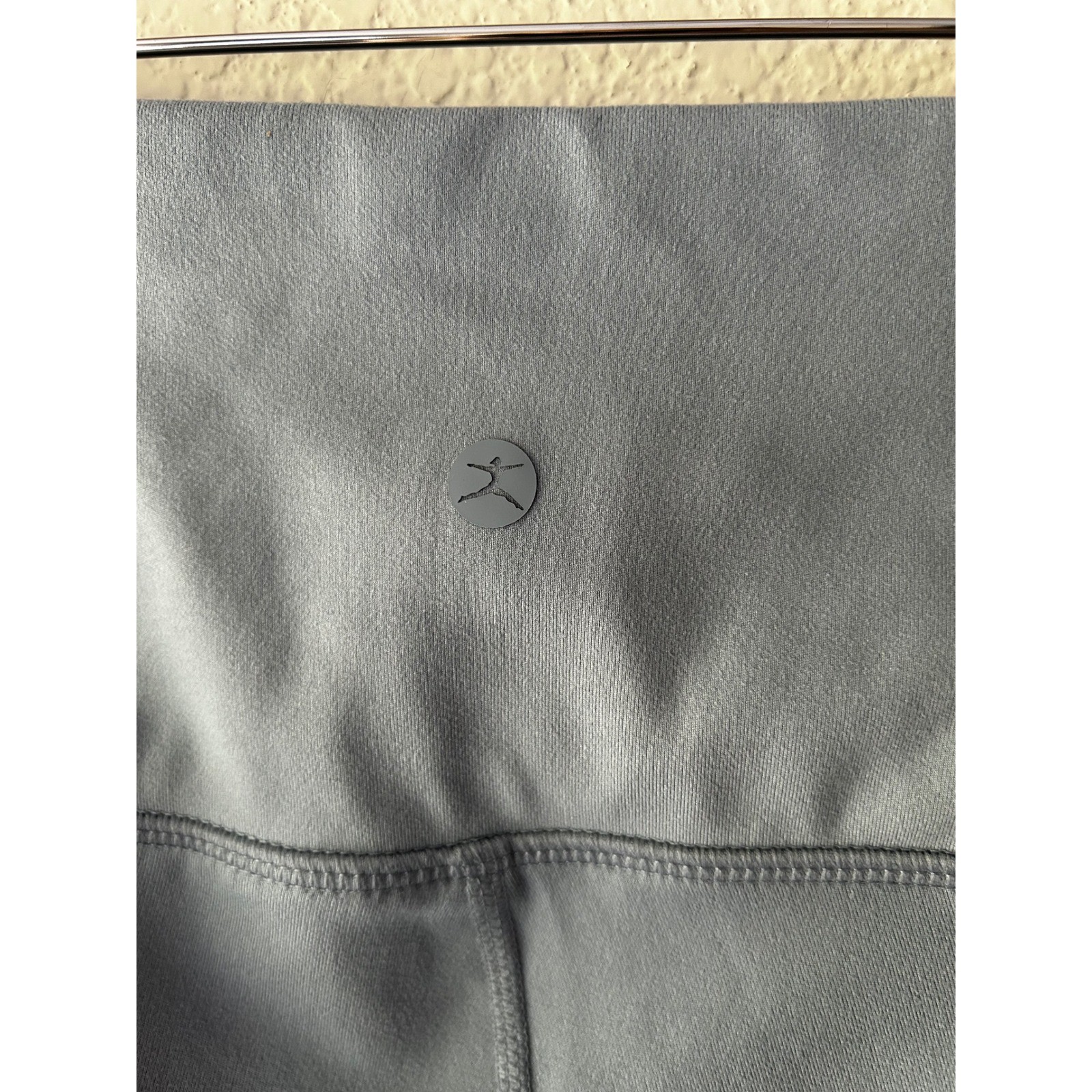 Danskin Blue High Waisted Pocket Leggings Scalloped Hem Small 1806539