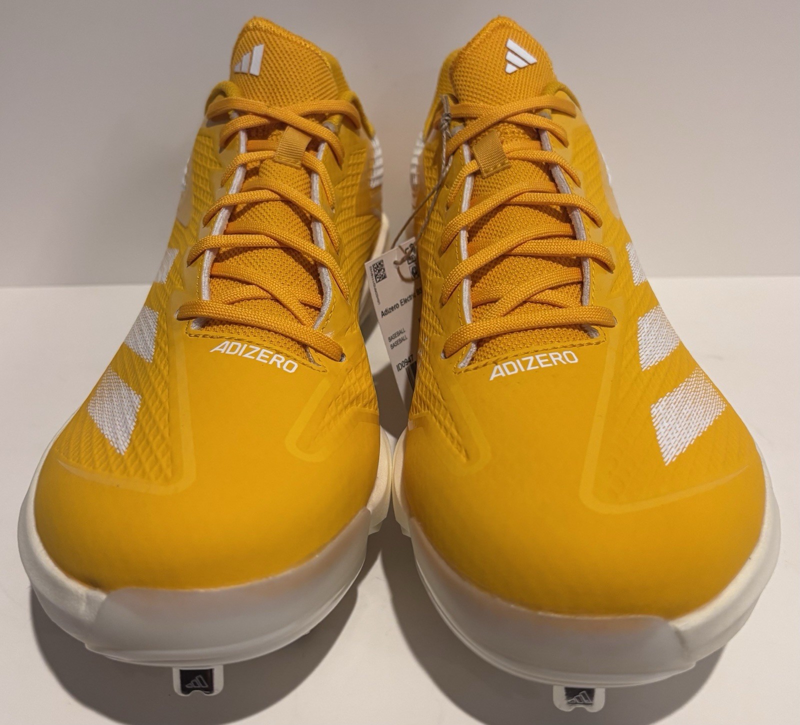 adidas Electric BS Metal Baseball Cleats Yellow ID0947 Men’s 12.5