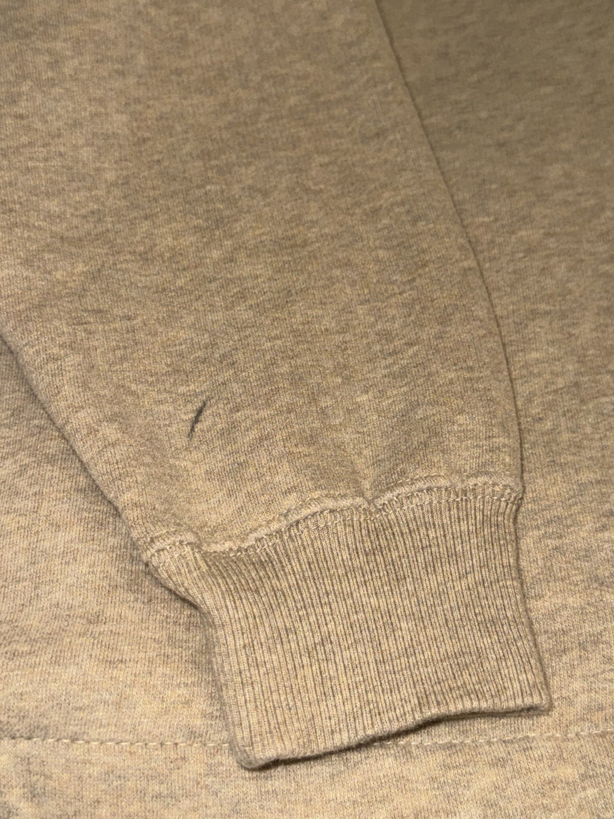 Woolrich Men’s Beige 1/4 Zip Mock Neck Knit Pullover Sweater Solid M