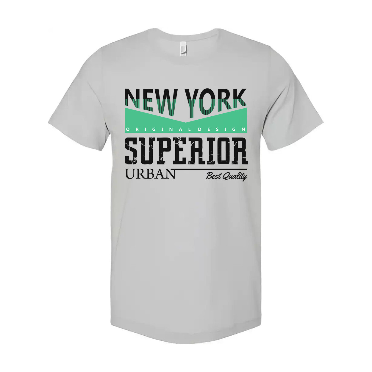 New York Superior Urban Graphic Tee With Original Design For Unisex Short Sleeve