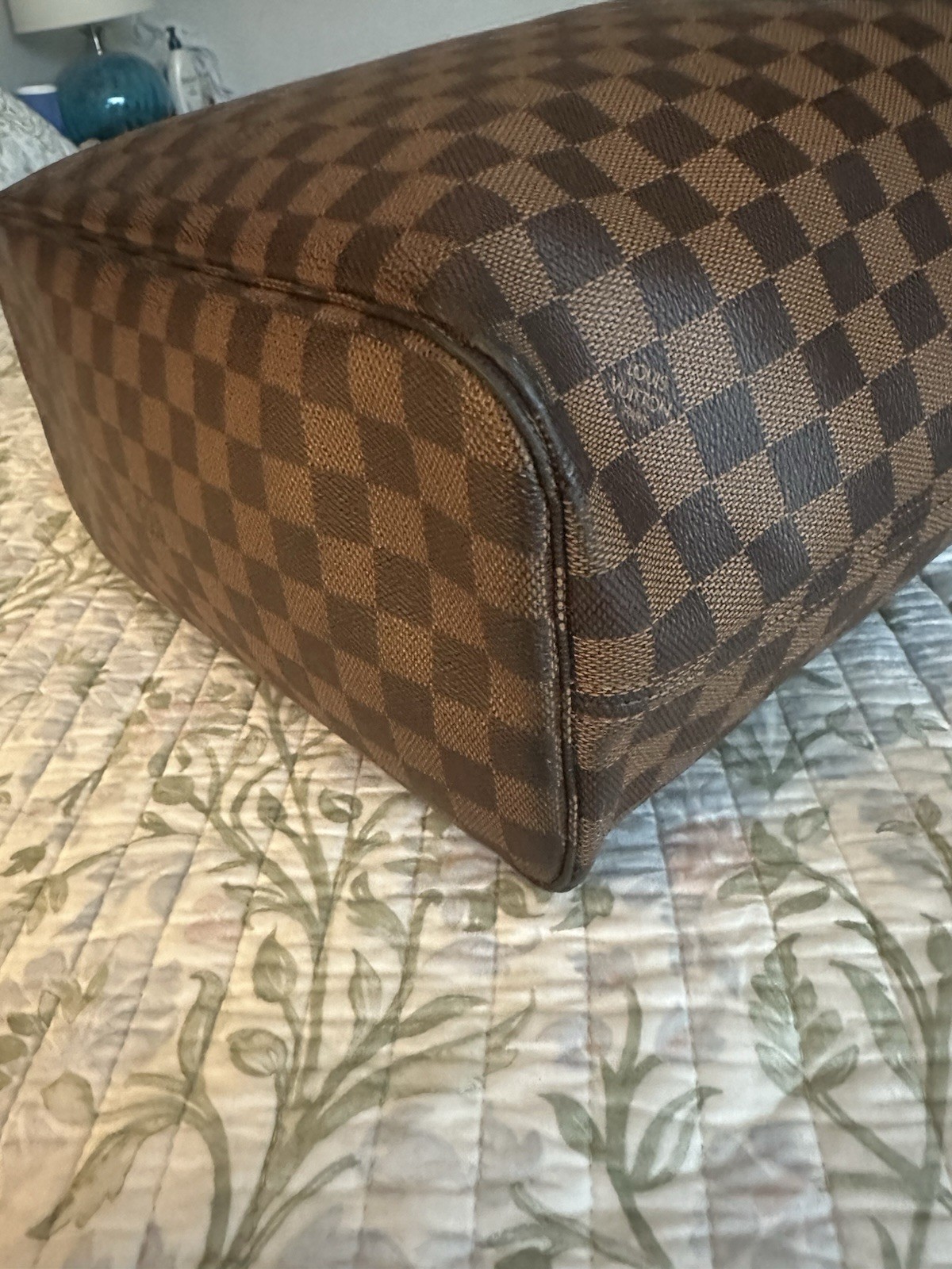 Authentic Louis Vuitton Neverfull Mm Damier Ebene Tote Shoulder Bag Beautiful!