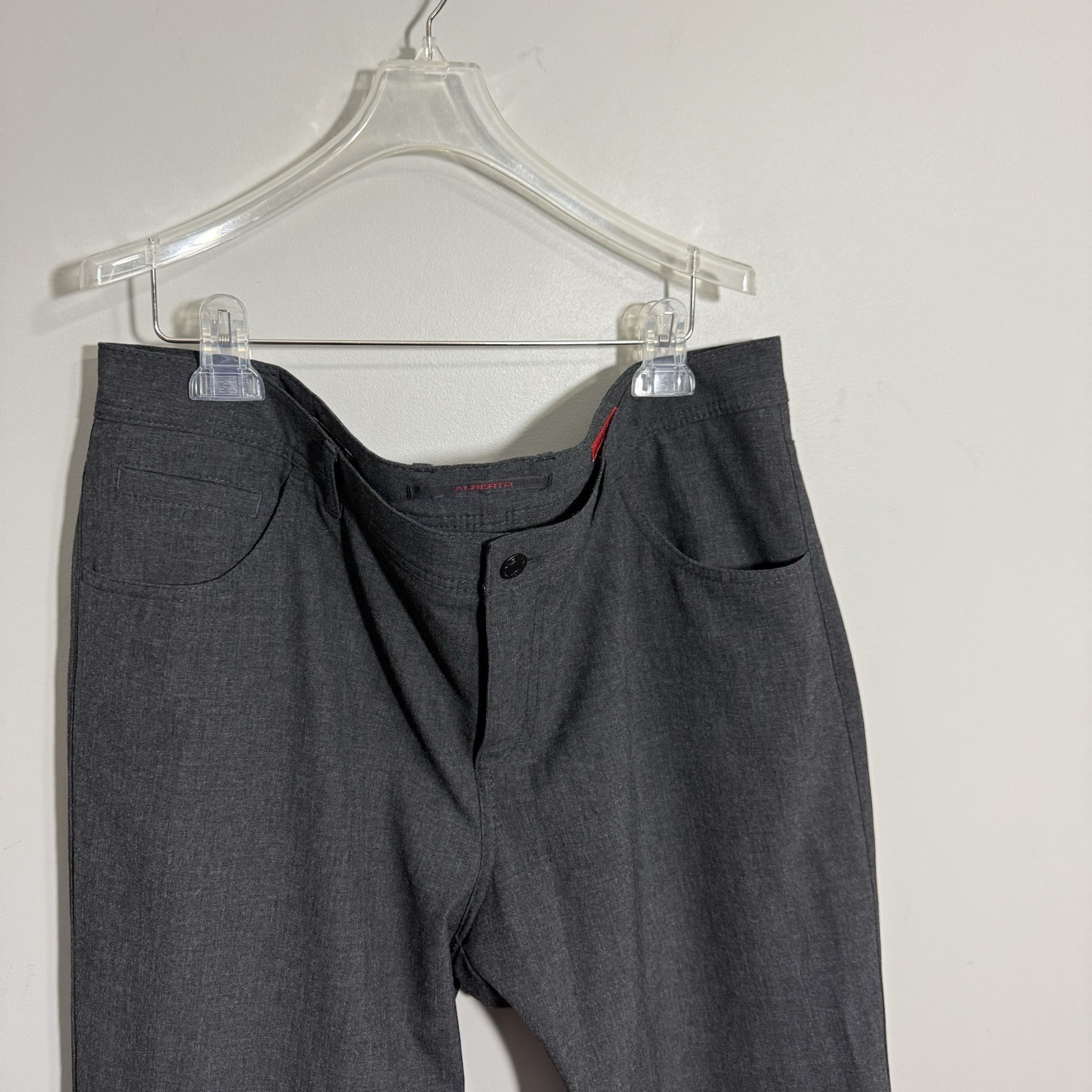 Alberto Ceramica Stone Modern Fit Gray Chino Pants W40 L29