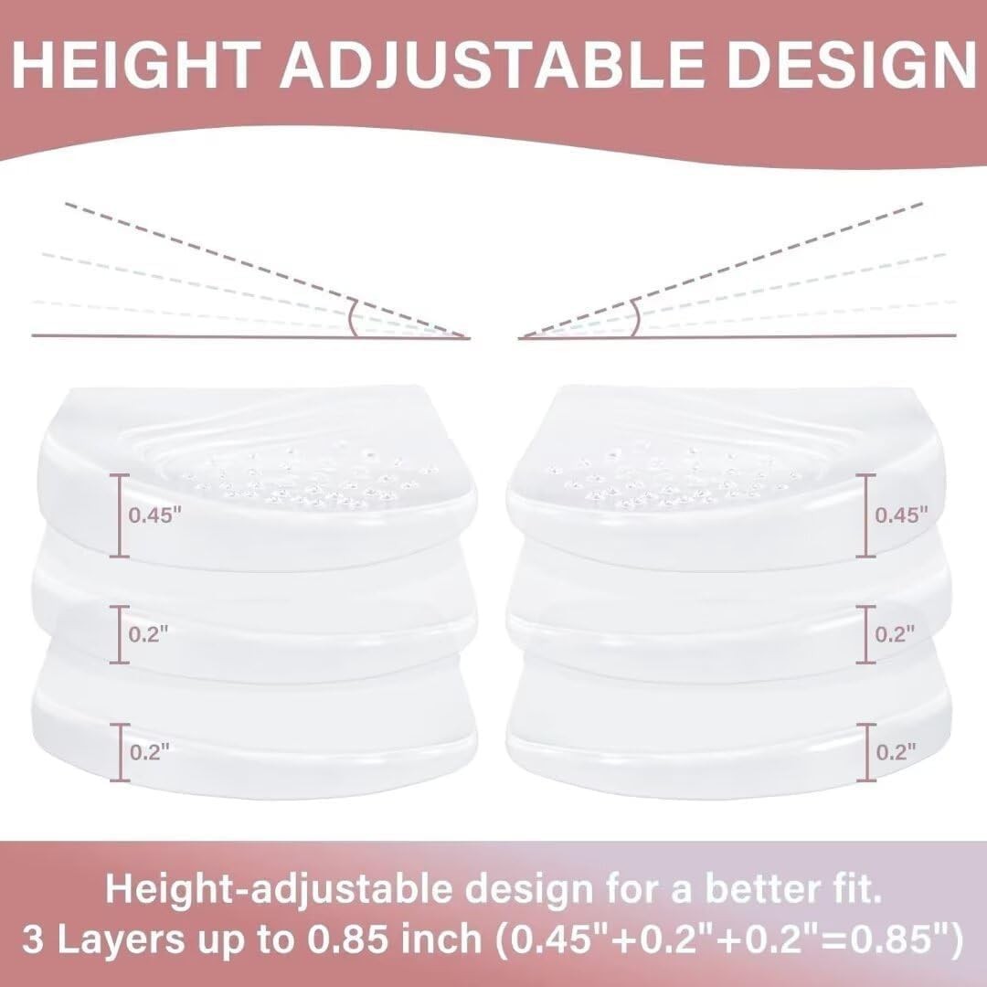 Adjustable Heel Wedge Inserts for Supination & Overpronation Correction Insoles