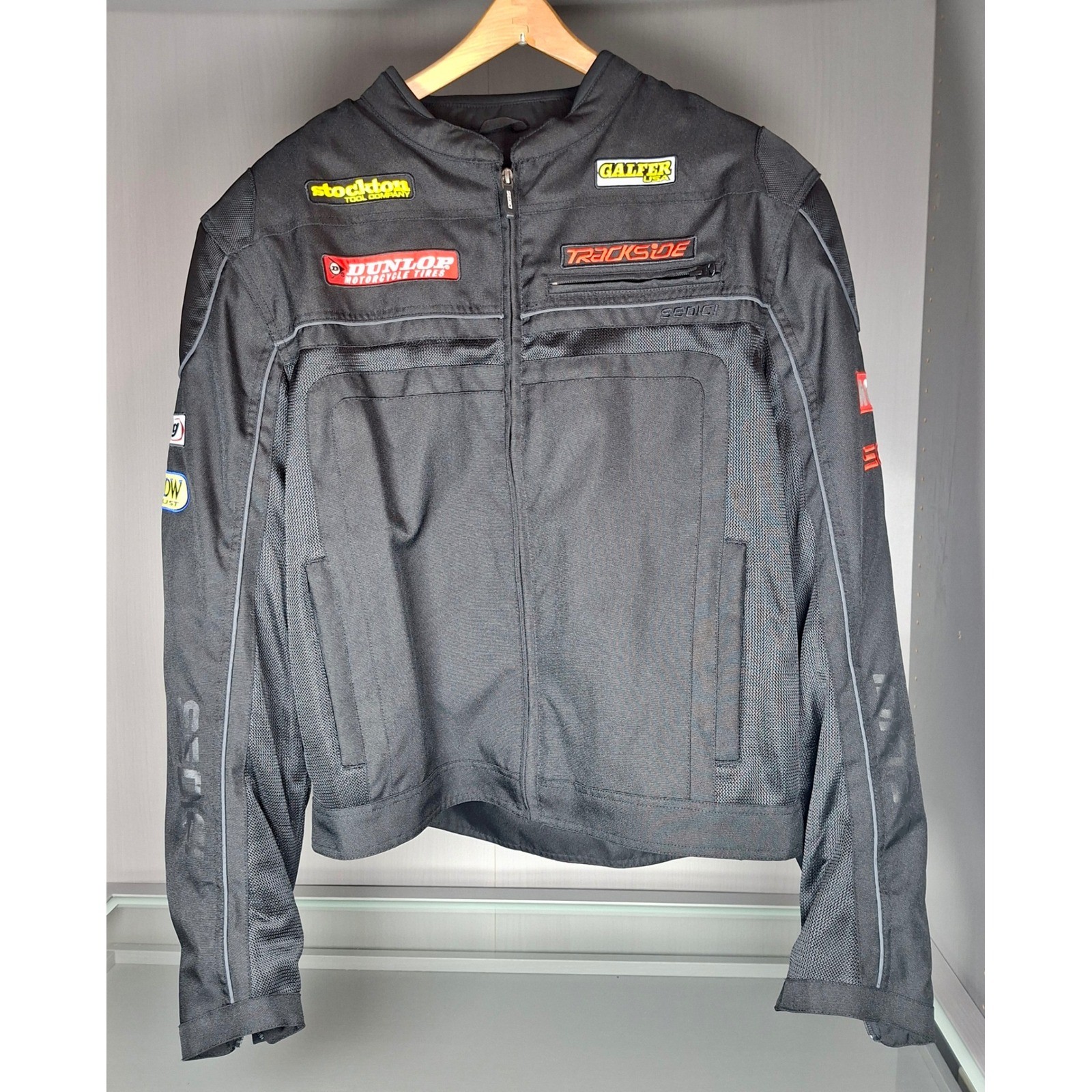 Sedici Podio SEDM17 Motorcycle Jacket Mens 2XL Black Armored Mesh Liner