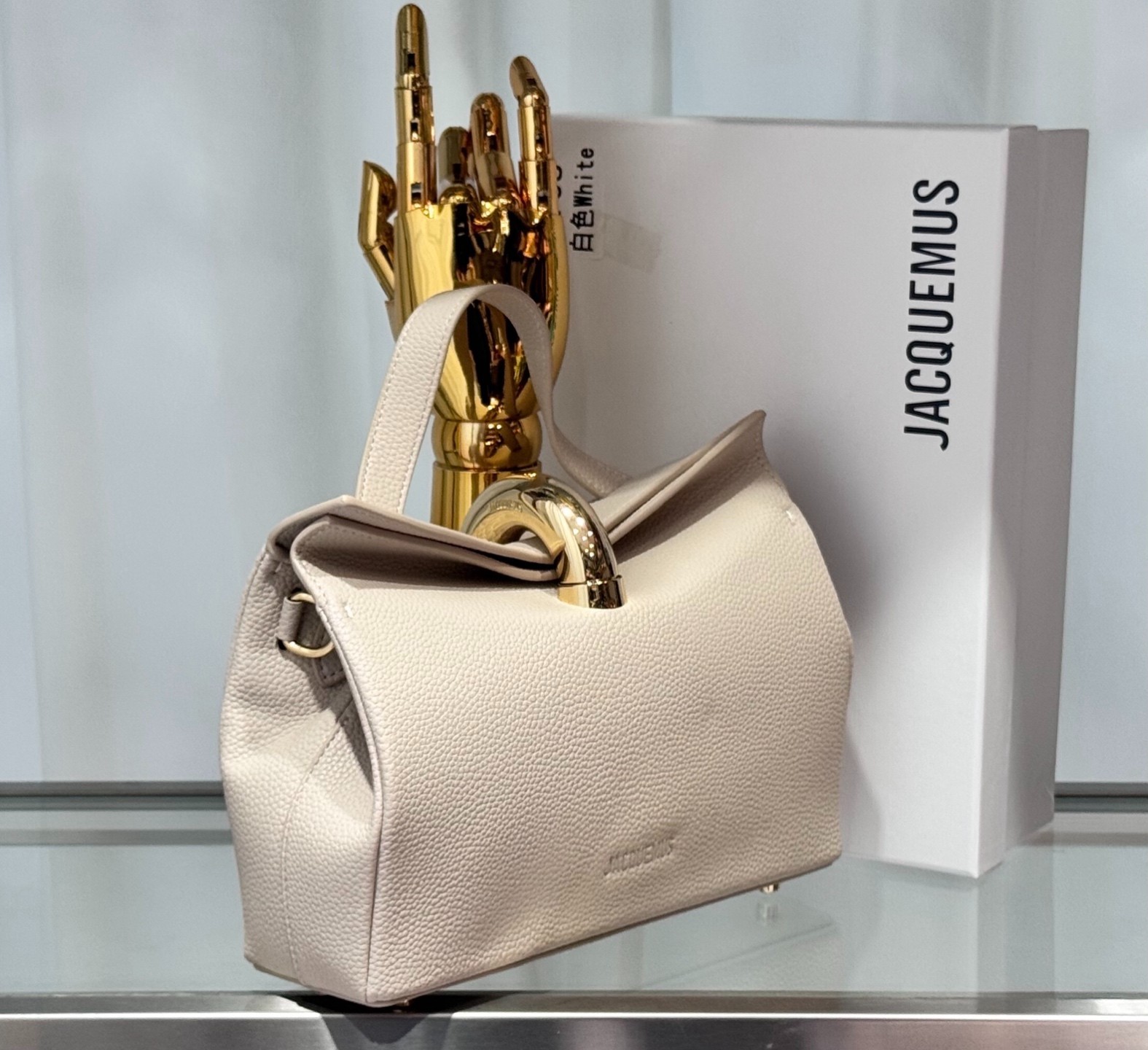 Jacquemus Le Valerie Top Handle Bag Women Grained Leather Shoulder