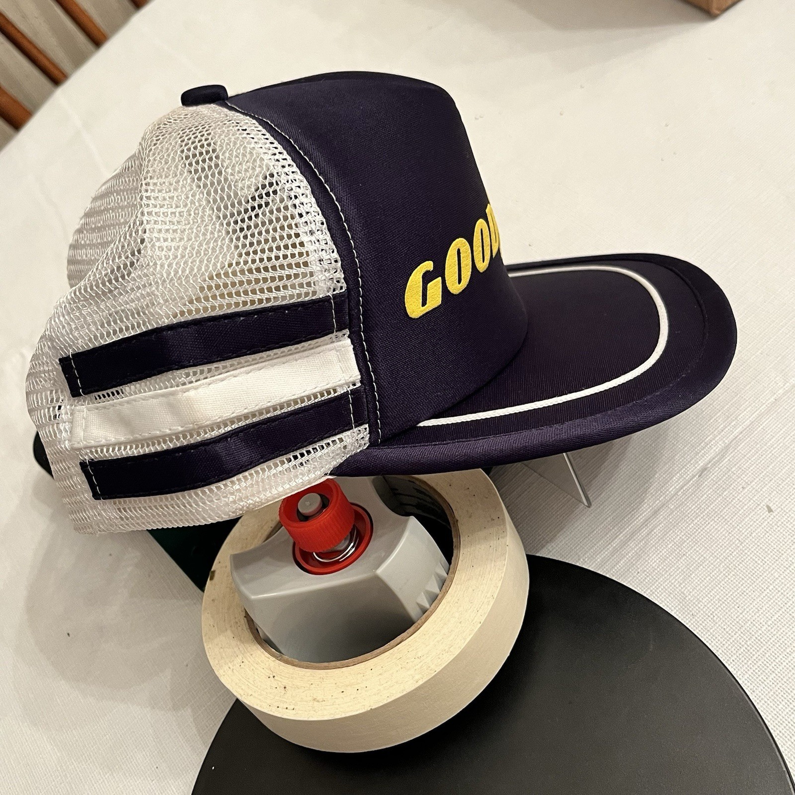 Good Year Trucker Hat Cap Snap Back Screen Printed Adult Medium